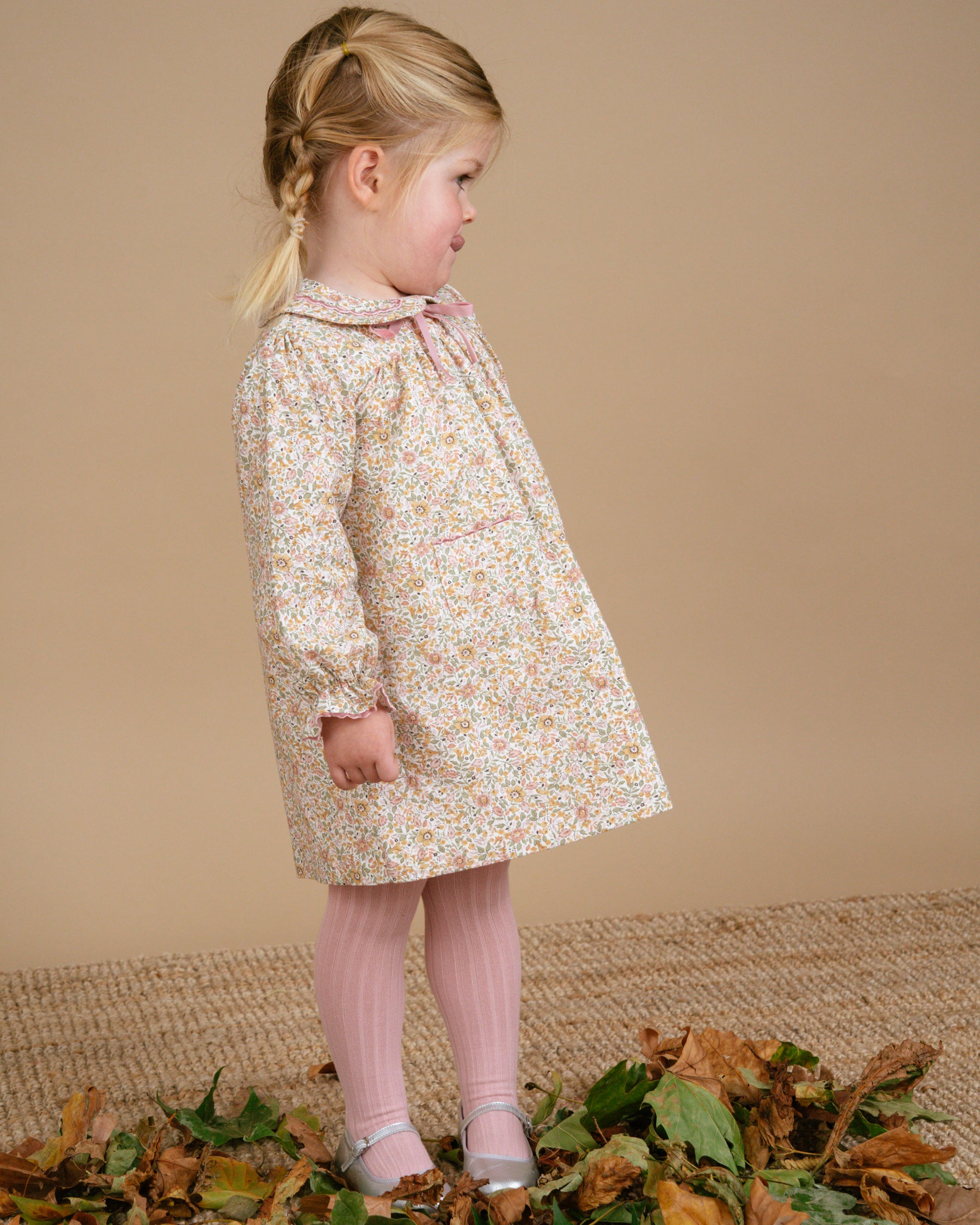 Leela Dress Pink/Green Floral