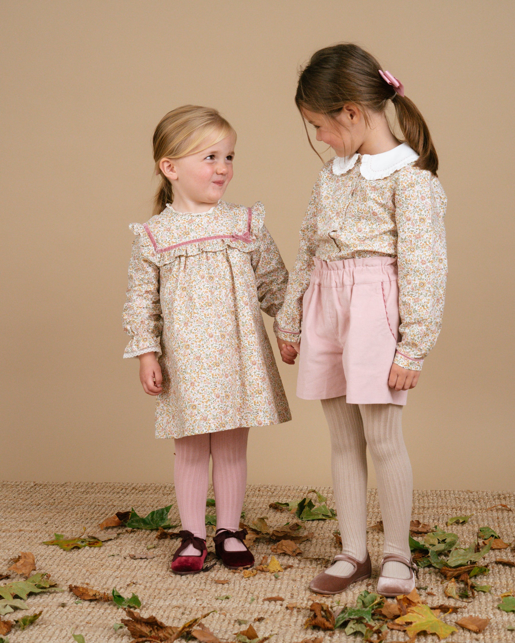 Capucine Dress Pink/Khaki Floral