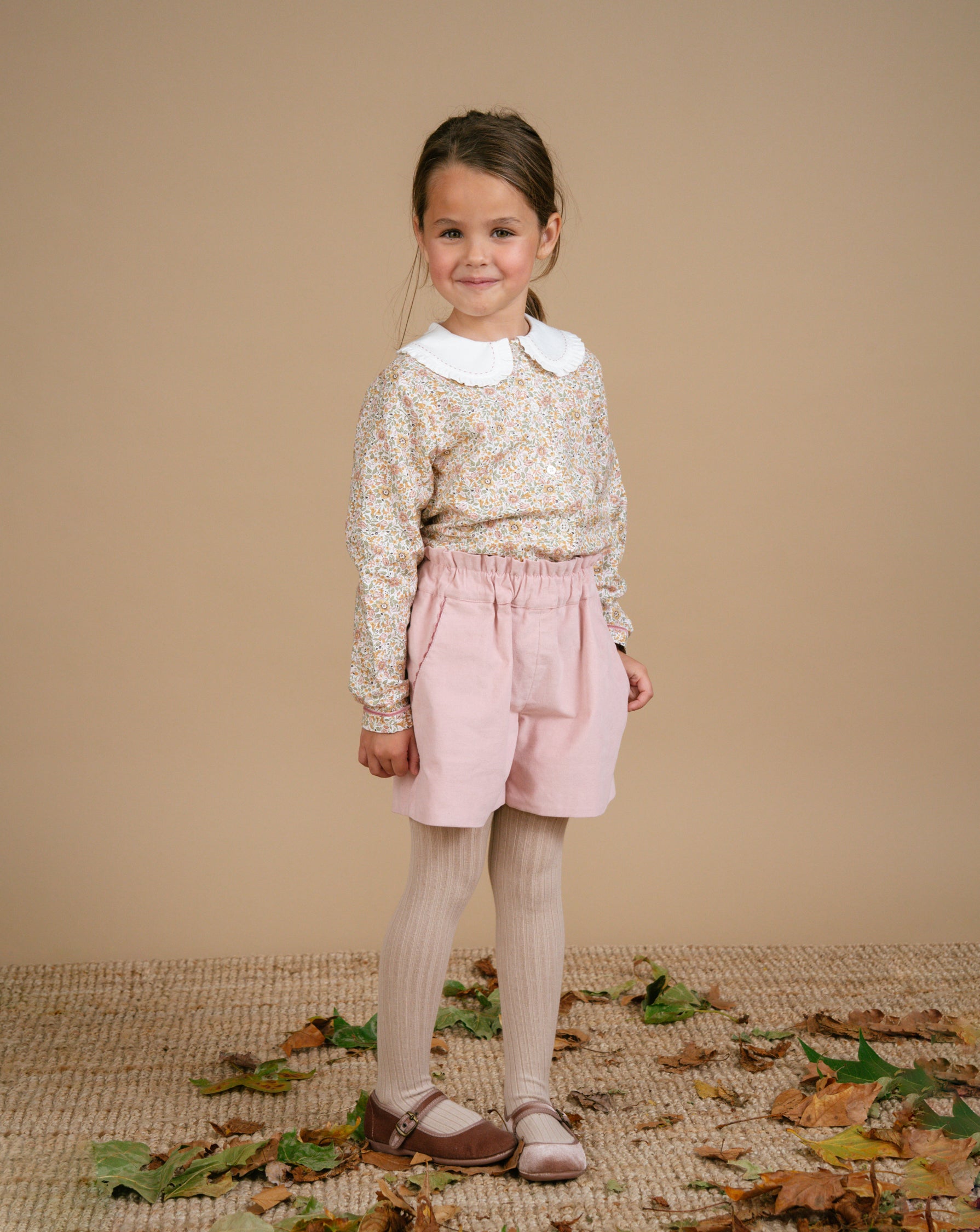 Freesia Short Sweet Pink Babycord