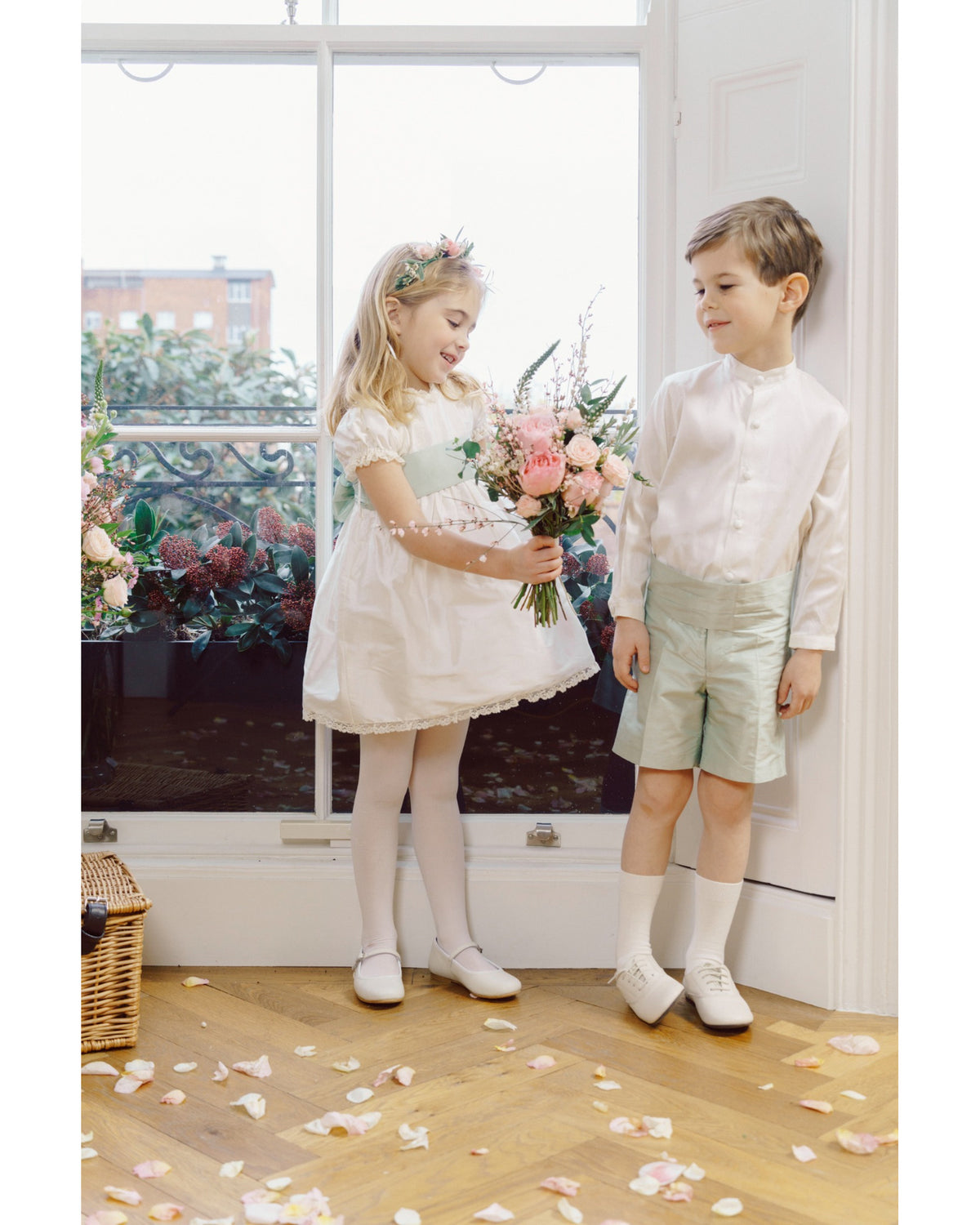 Sofia Silk Dress Mint