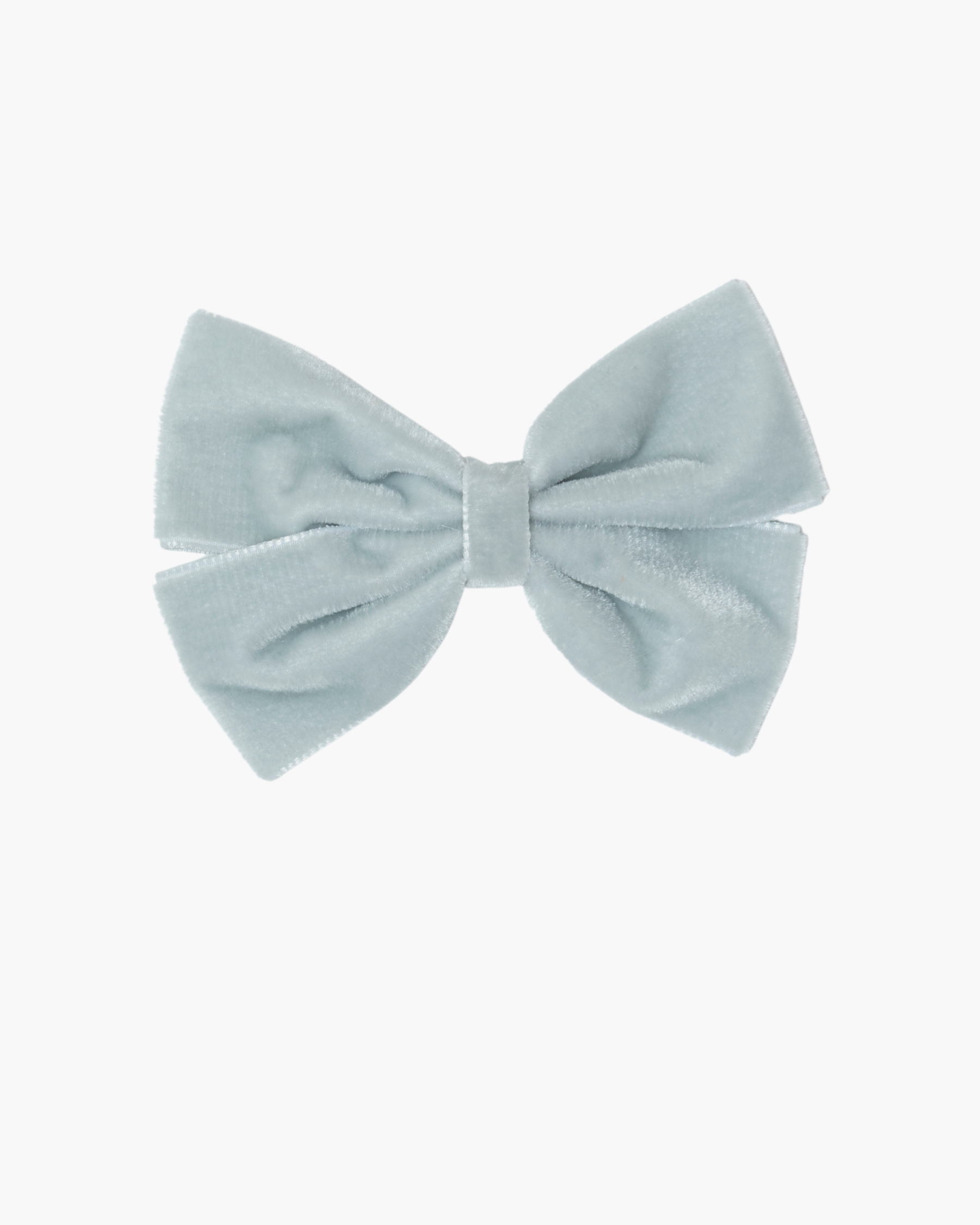 Large Velvet Hairclip Grey