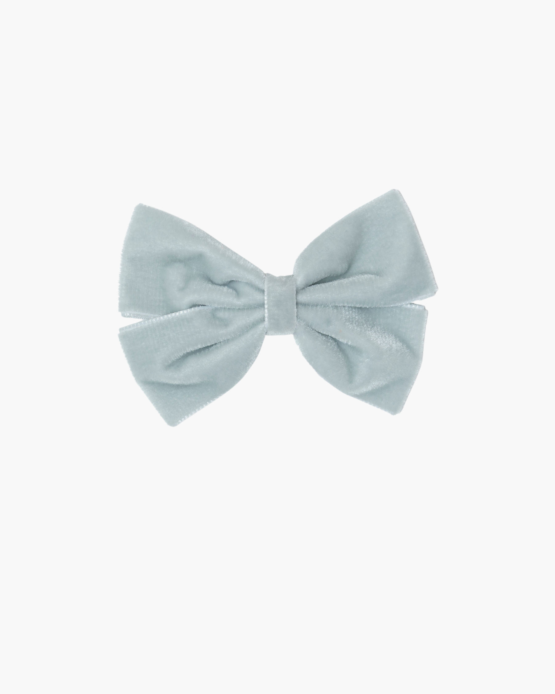 Large Velvet Hairclip Grey