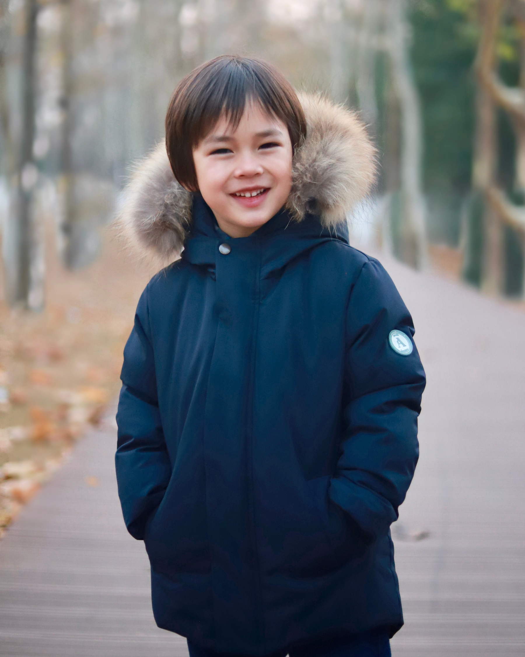 Alastair - Boy Navy Down Jacket