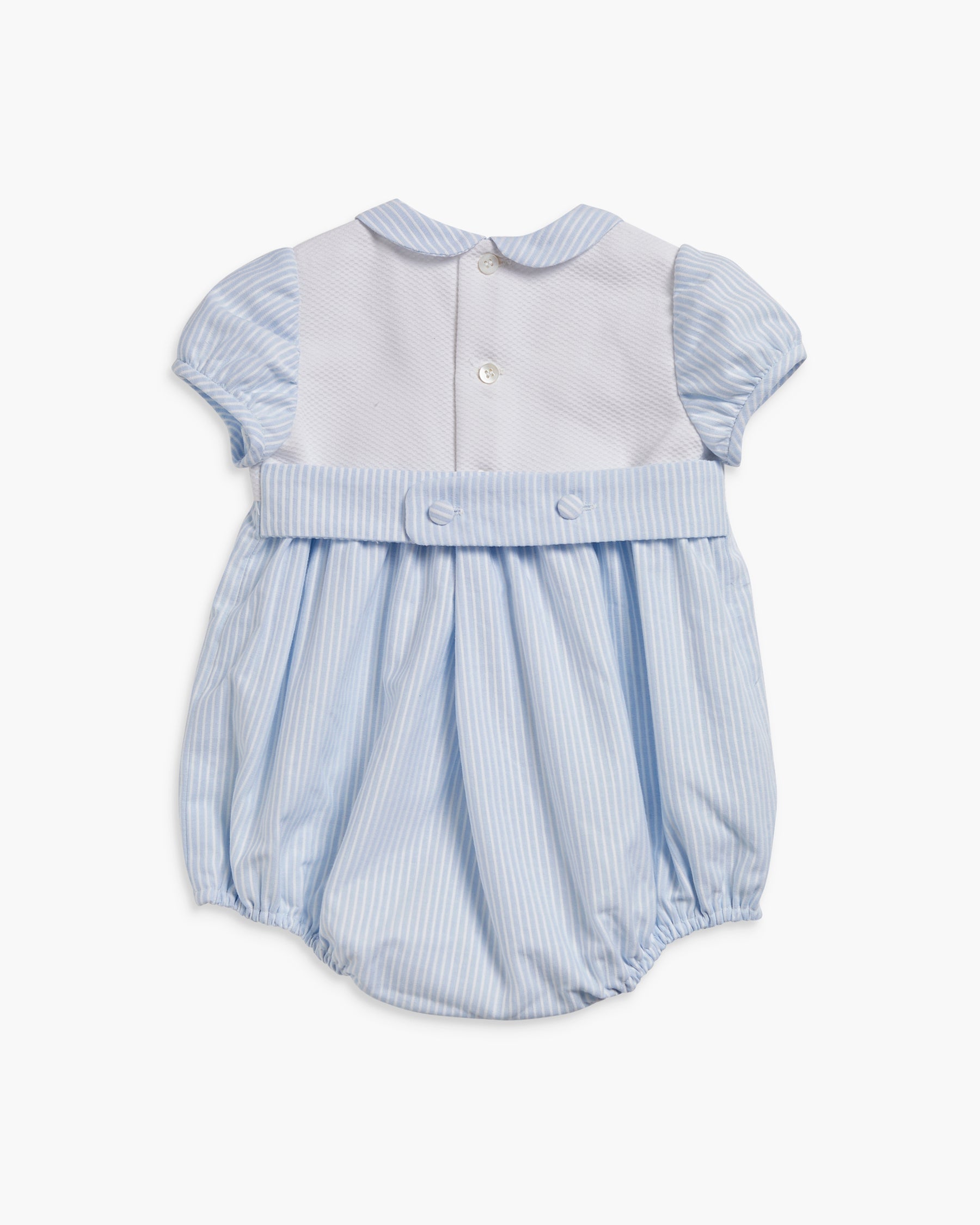Alex Romper Dusty Blue Pique