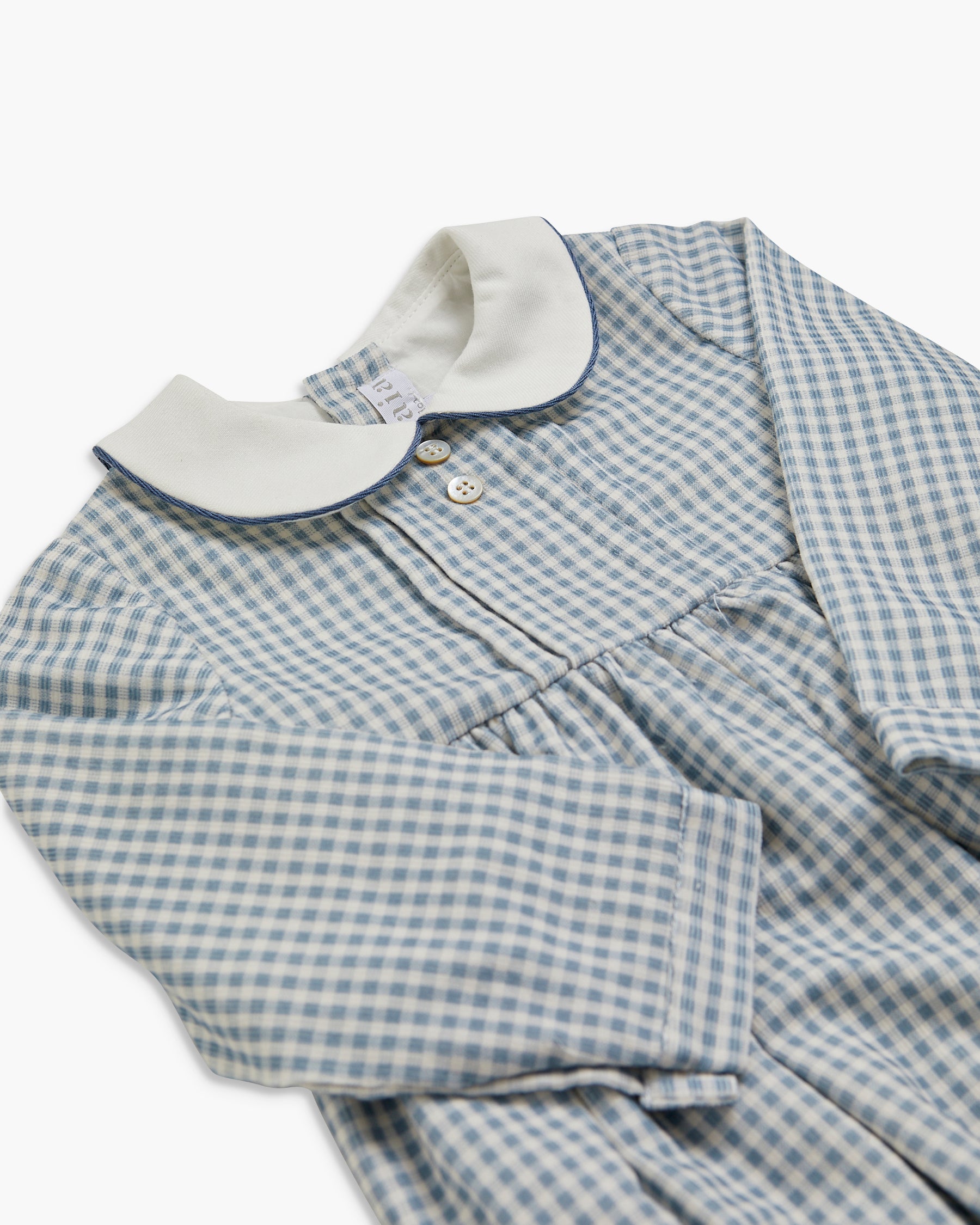 Alex Romper Vichy Print Babycord