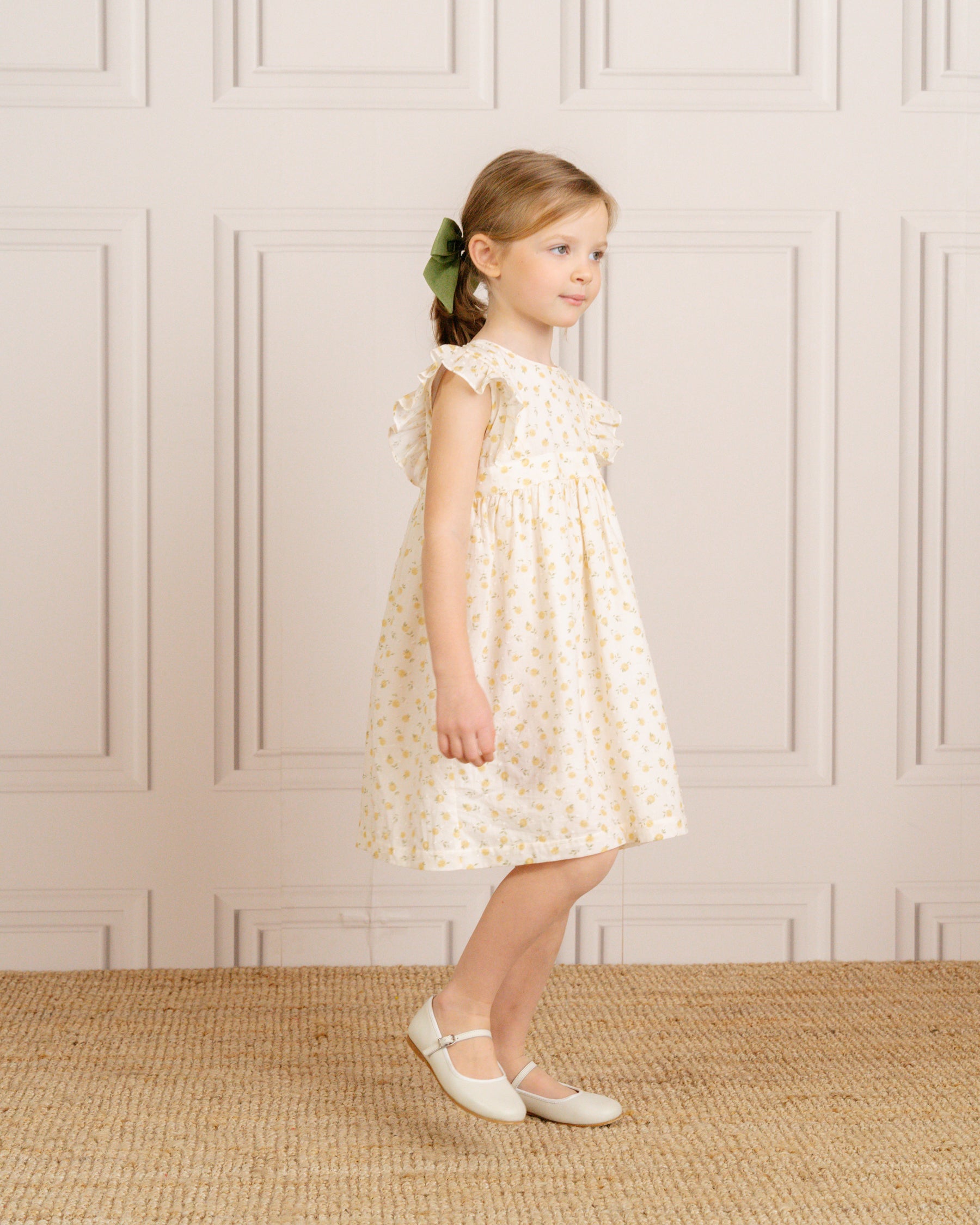 Bordeaux Dress Yellow Plumeti