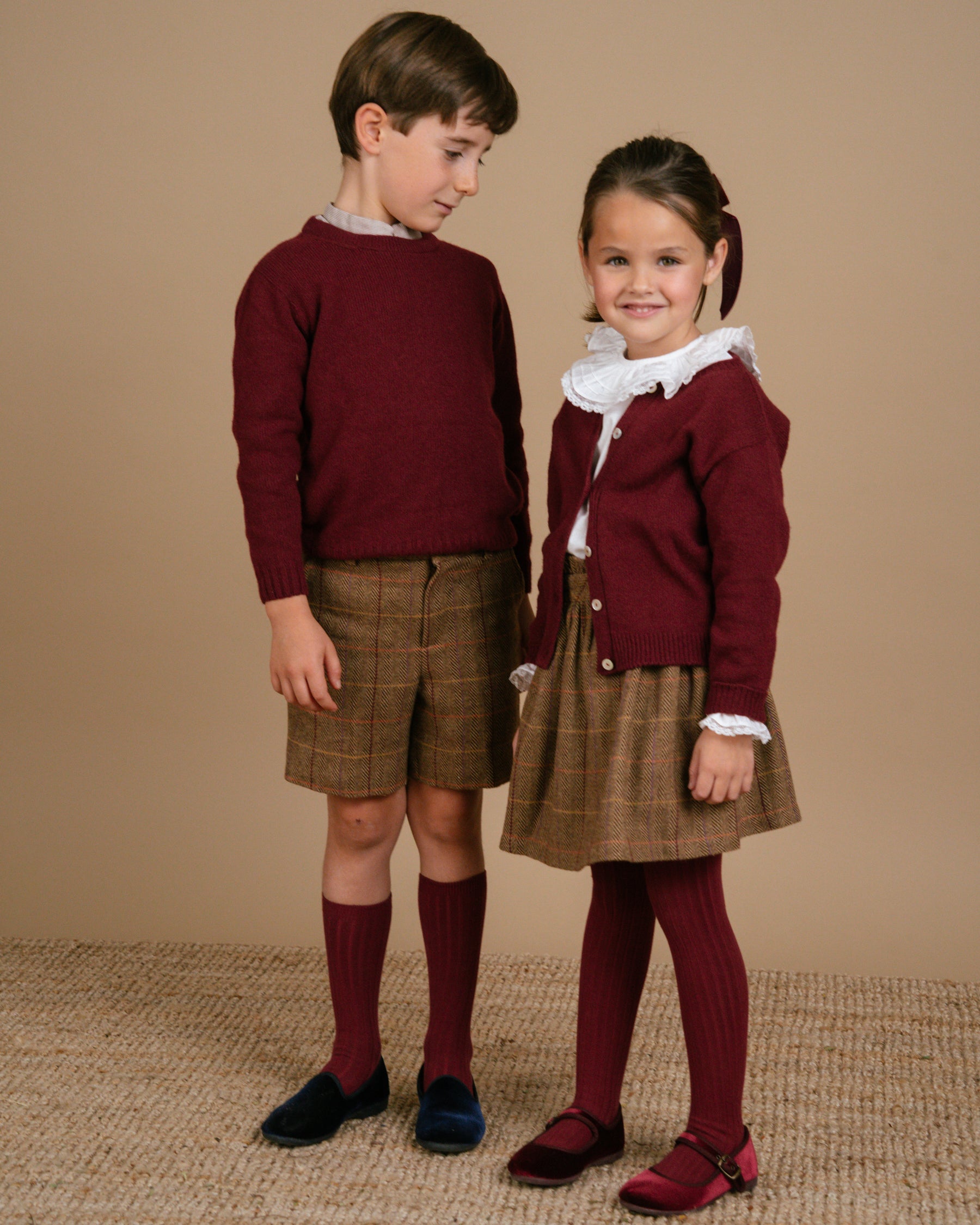 Viana Skirt Brown Tweed