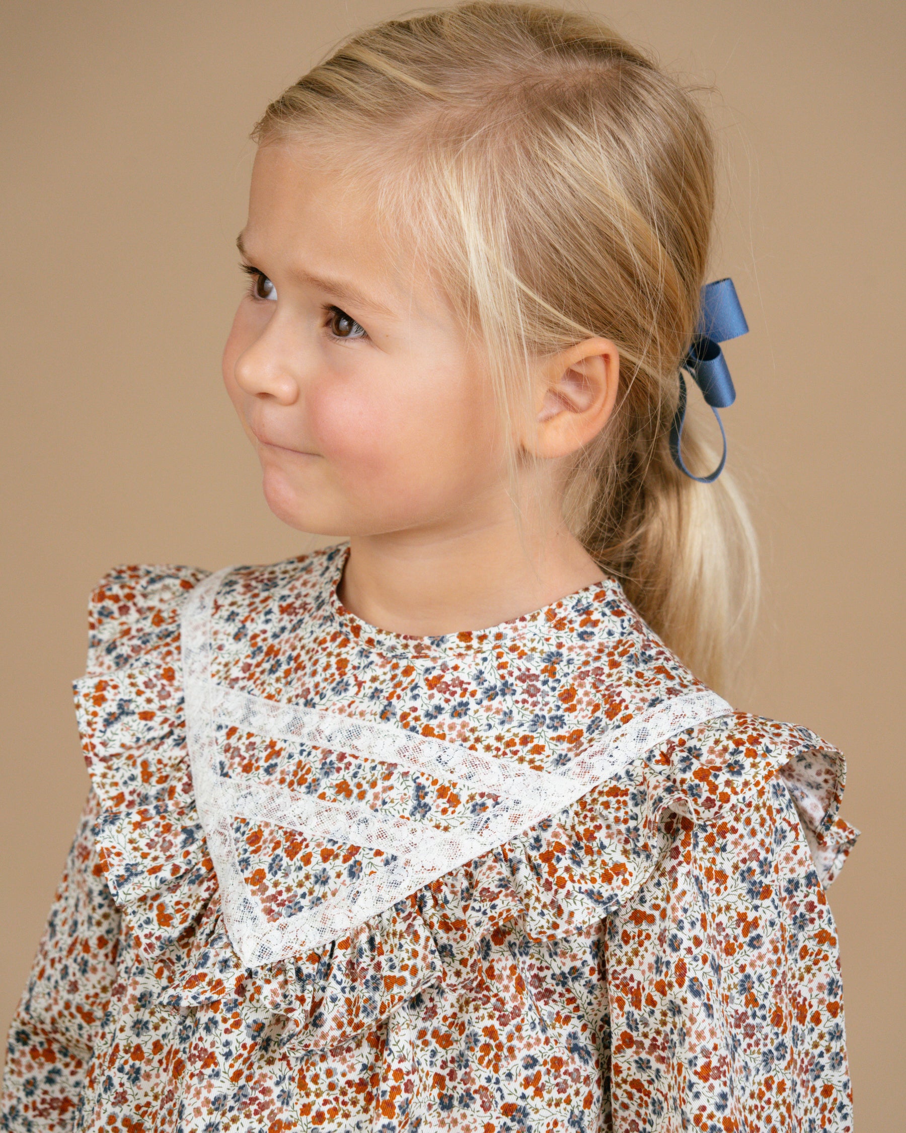 Avie Dress Brown/Blue Liberty