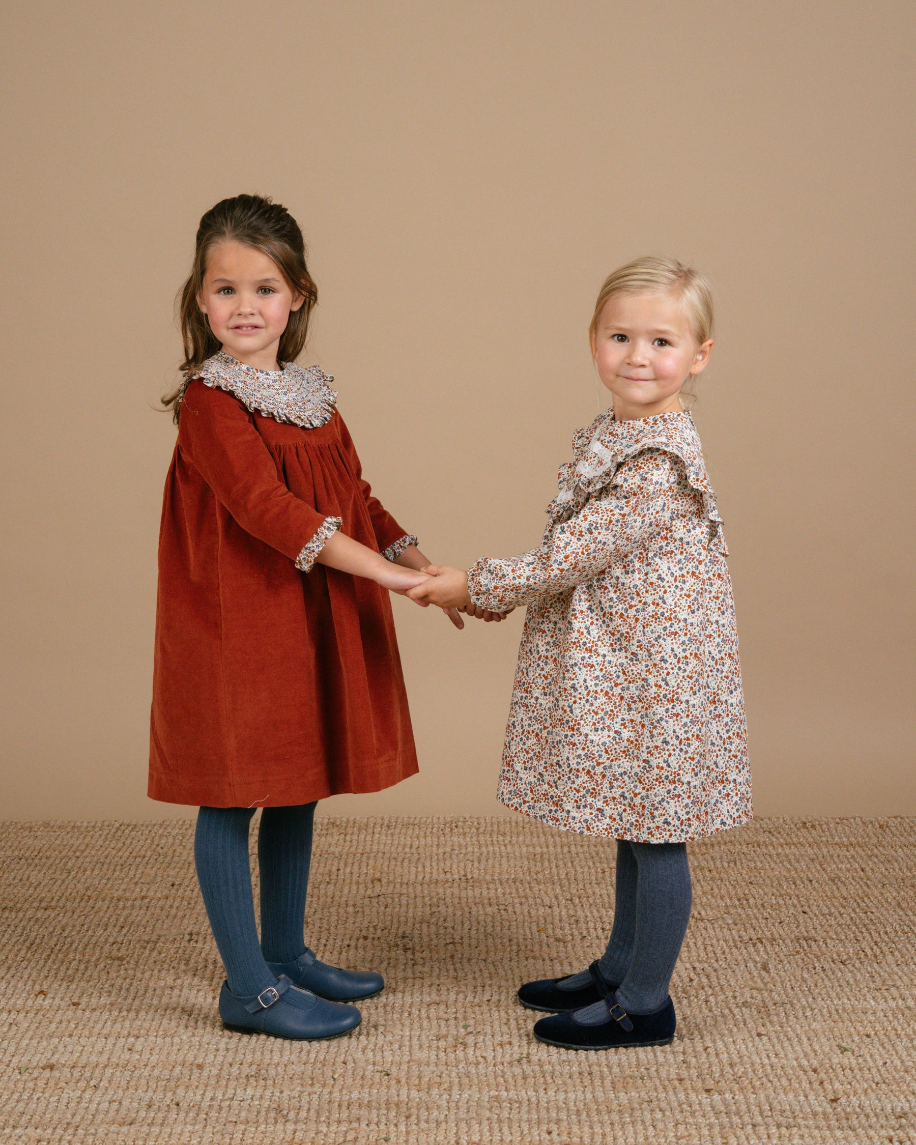 Avie Dress Brown/Blue Liberty