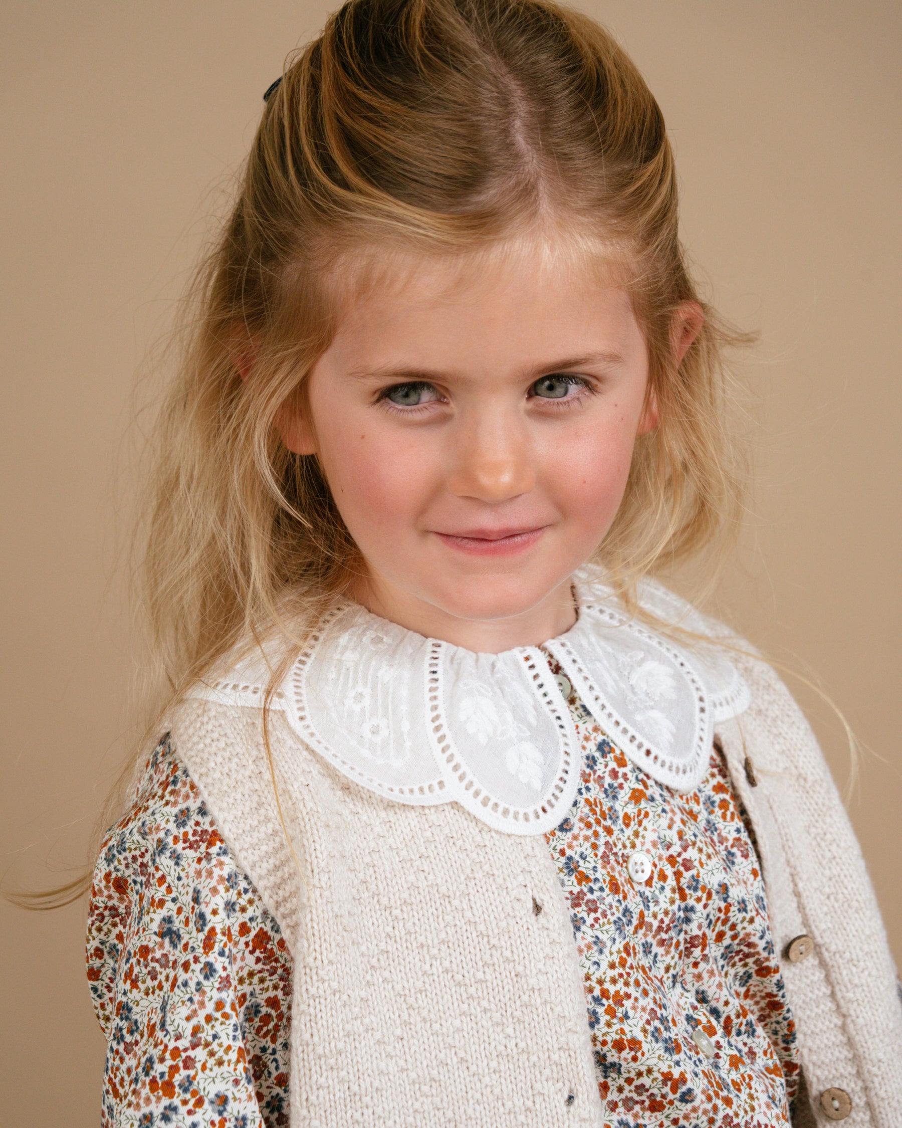 Nina Blouse Brown/Blue Liberty