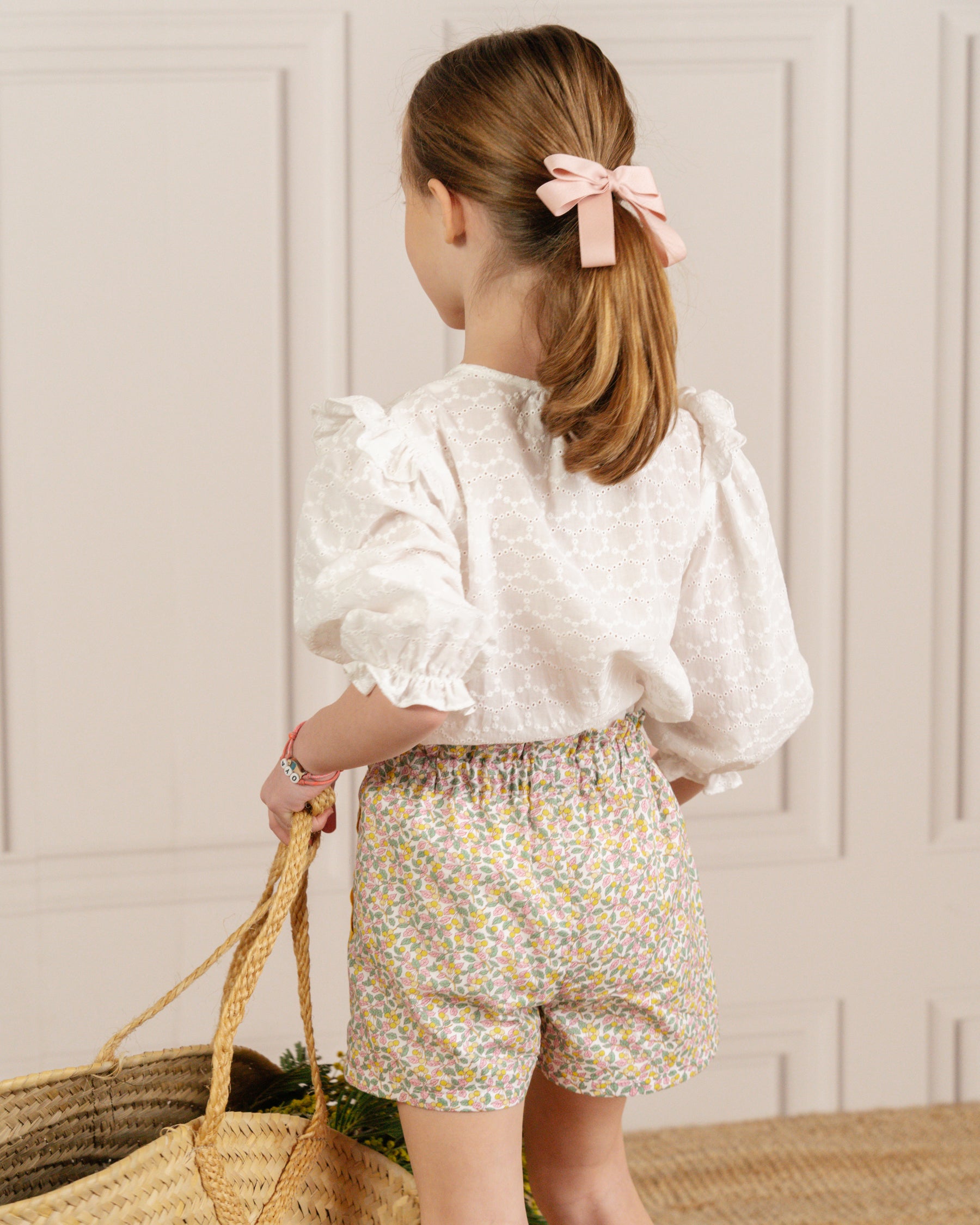 Satin Bow Pastel Pink