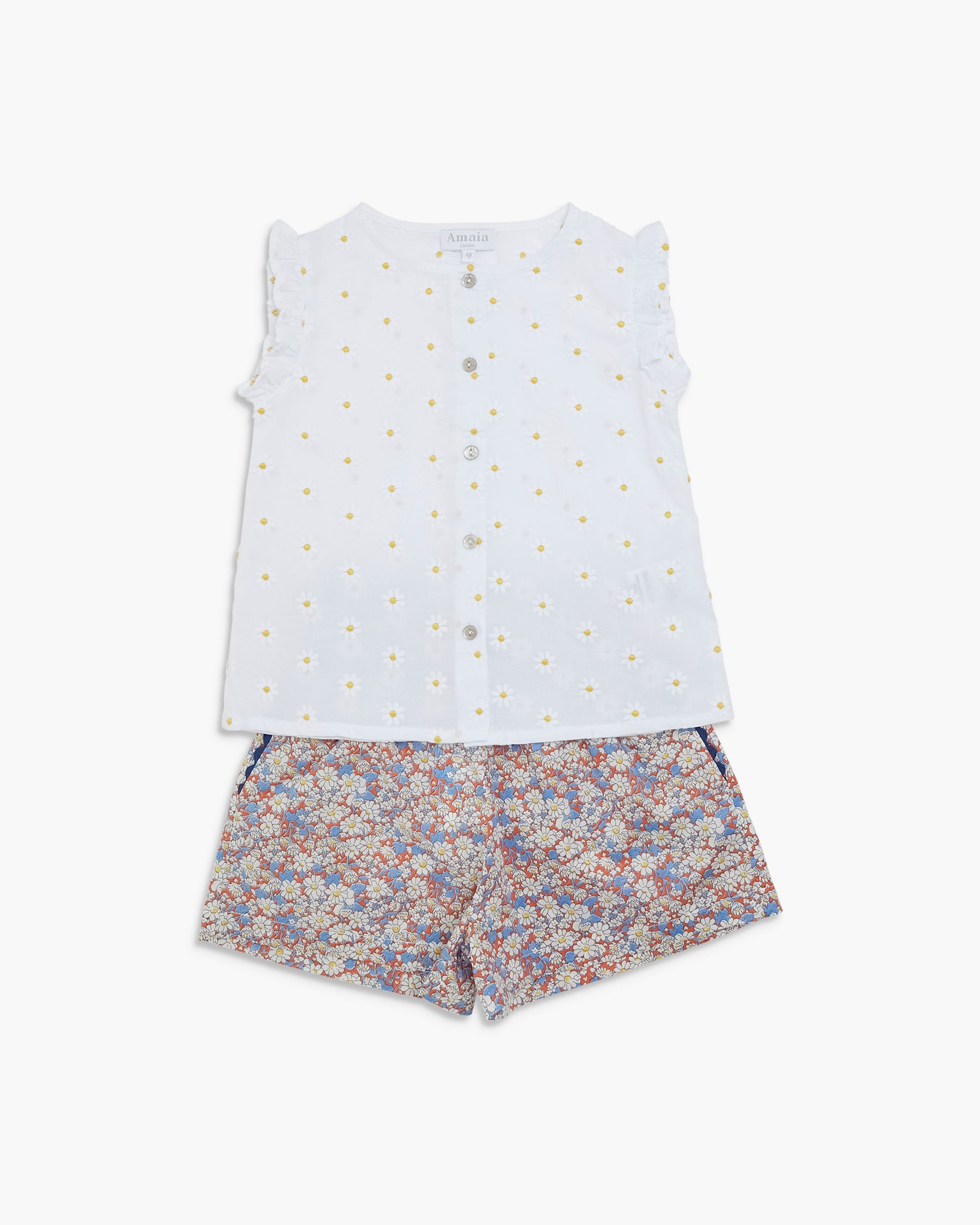 Noemie Top Daisy Embroidered