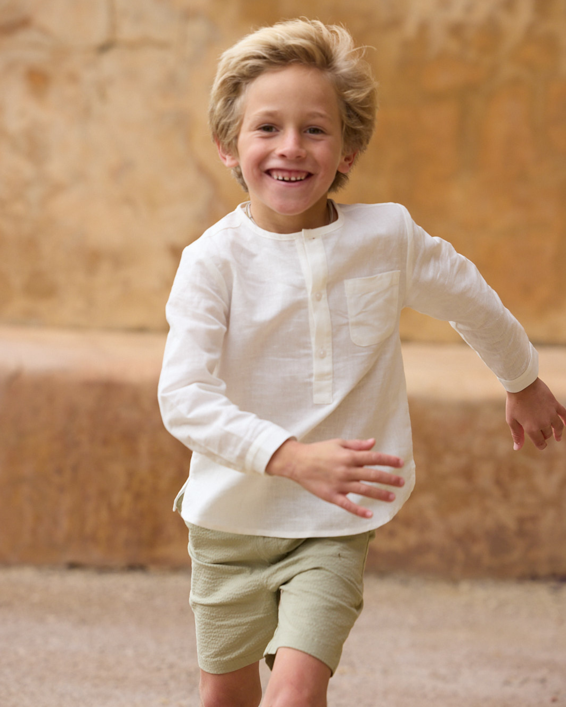 Edgar Short Khaki Seersucker