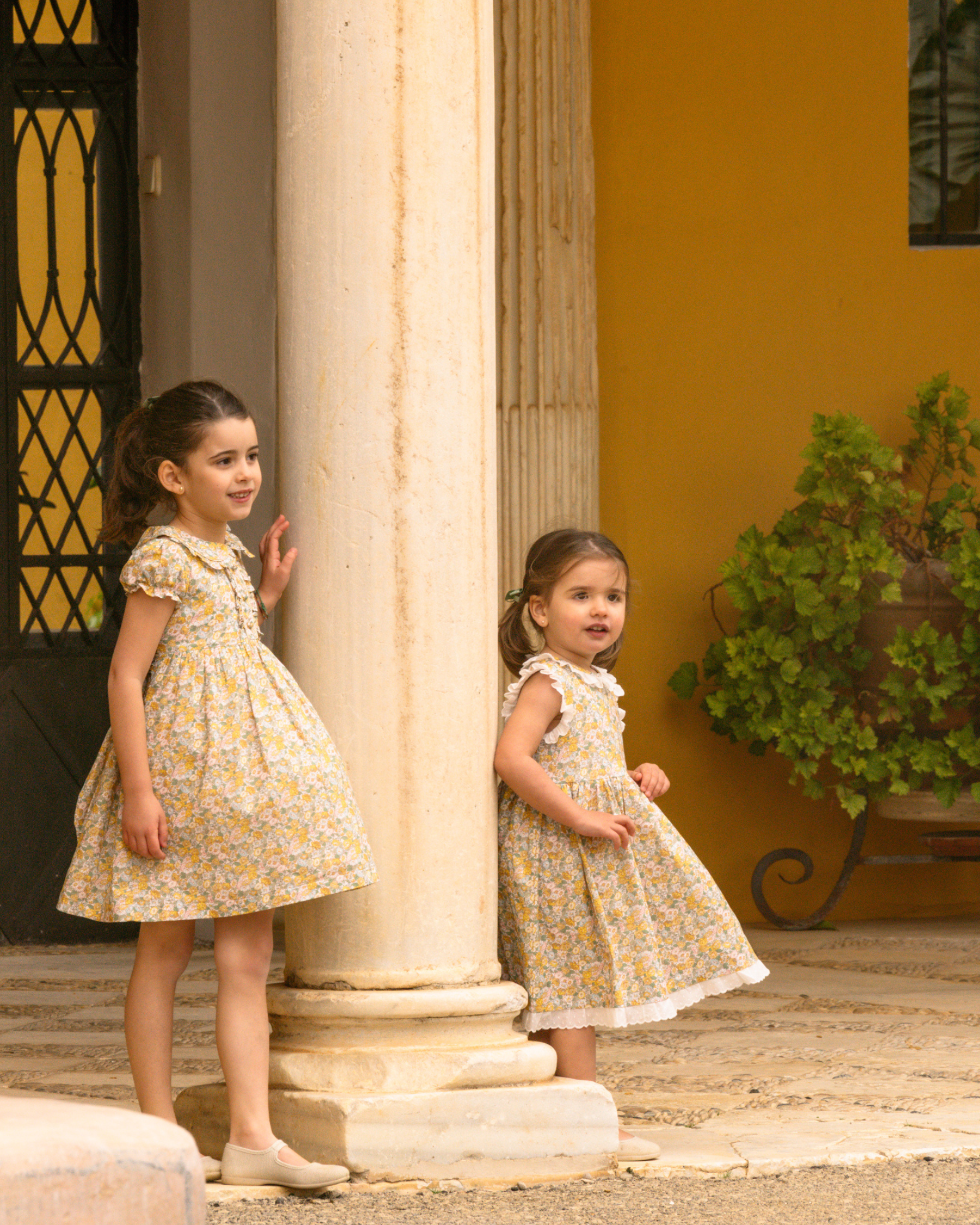 Juliet Dress Yellow Green Liberty