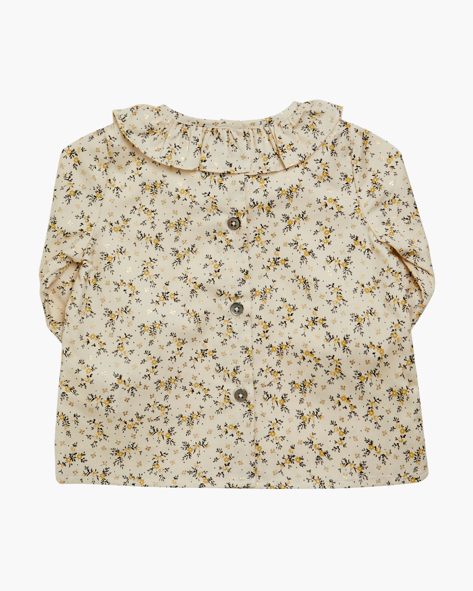 Floral patterned shirt on a white background