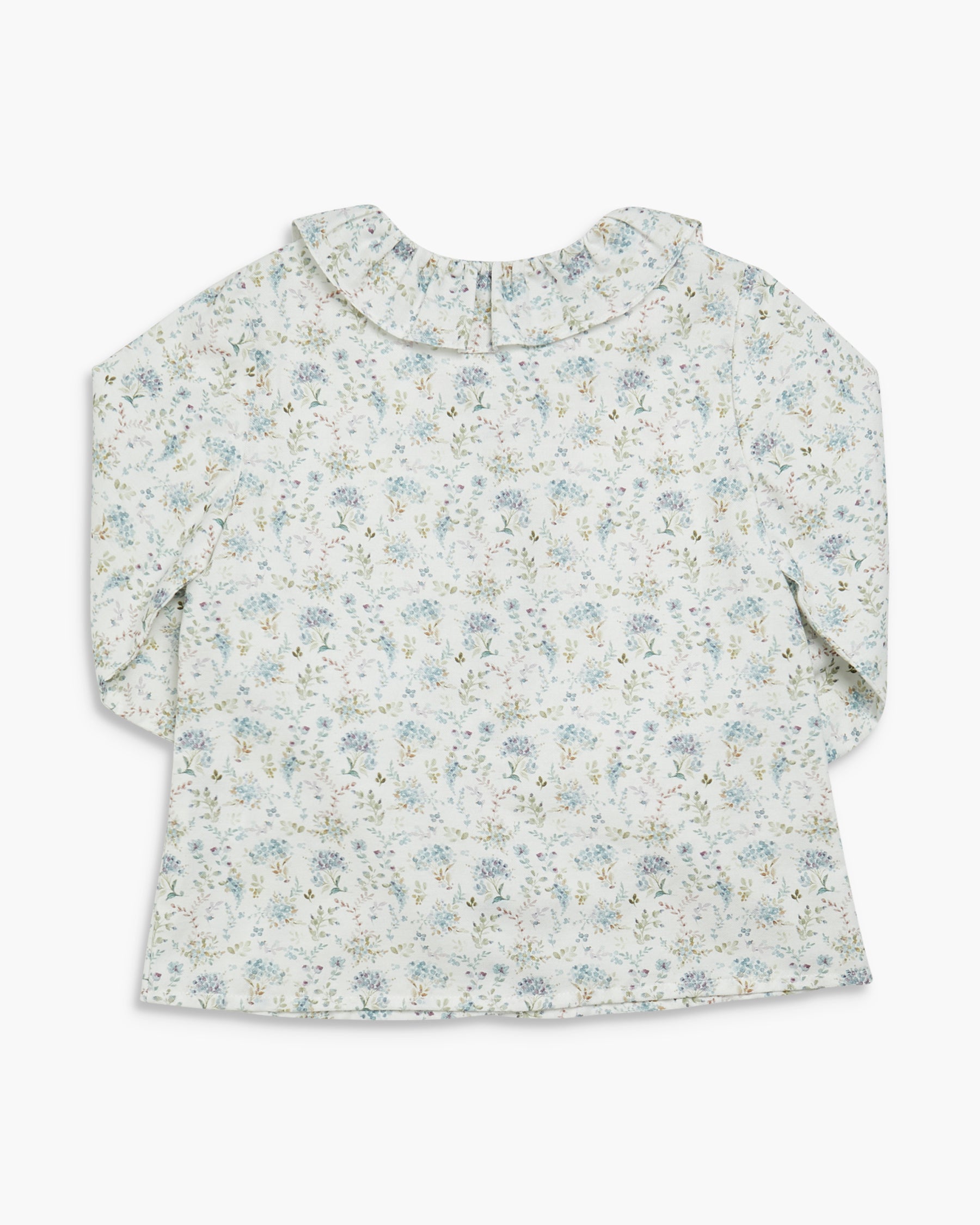 Floral patterned blouse on a white background