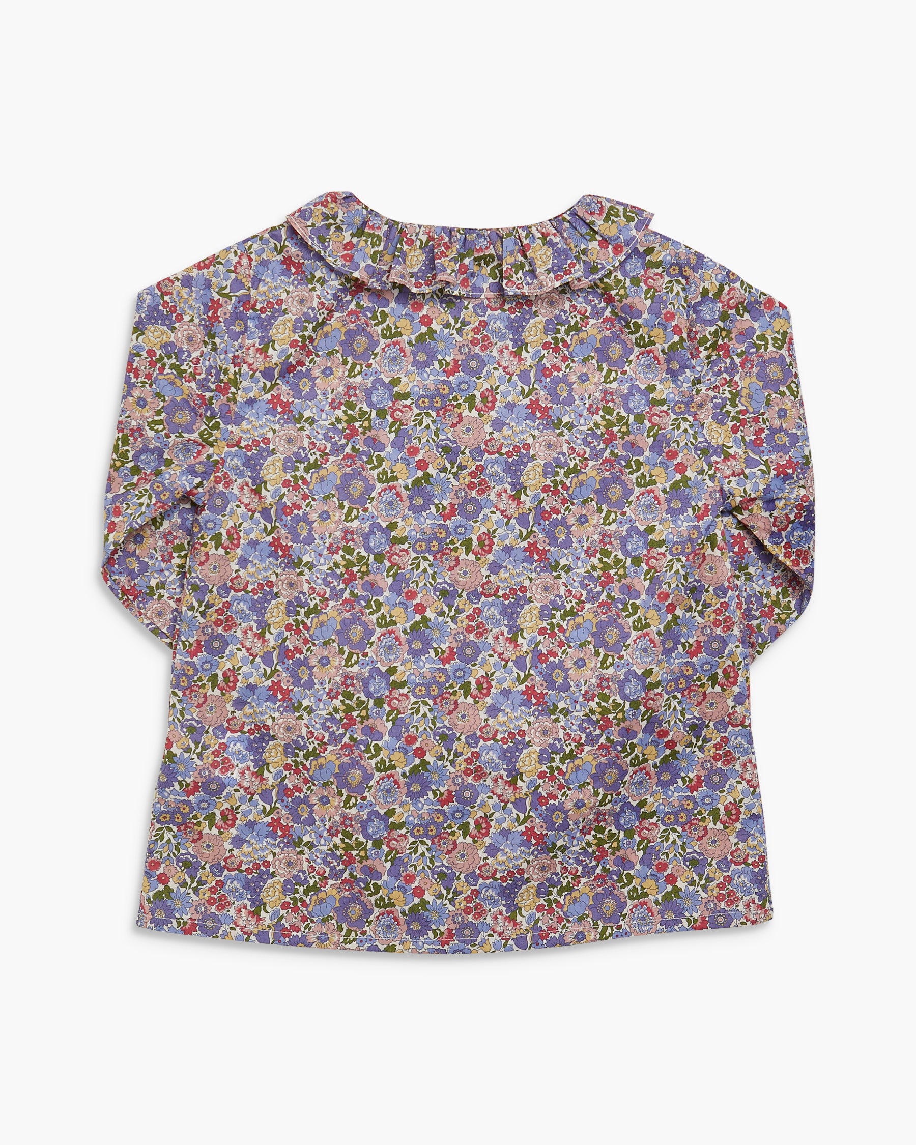 Floral patterned shirt on a white background