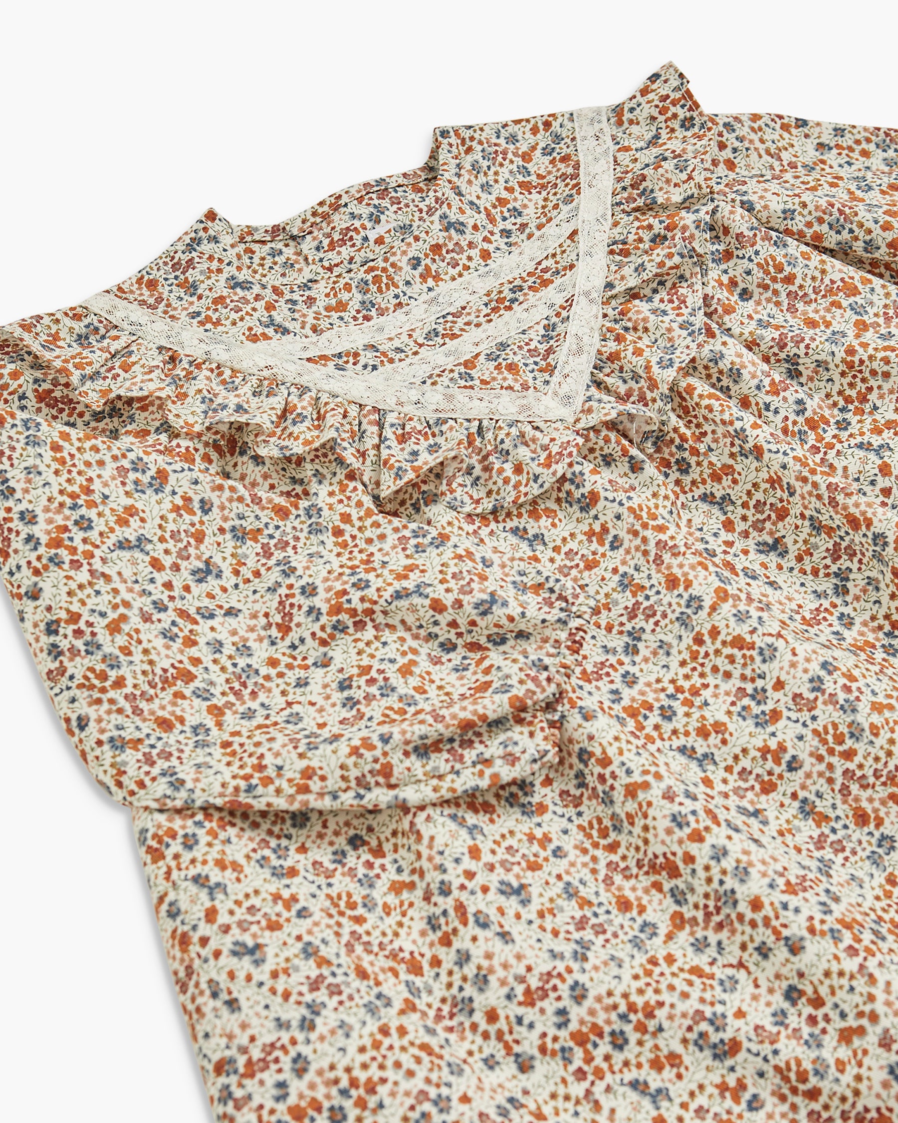 Avie Dress Brown/Blue Liberty