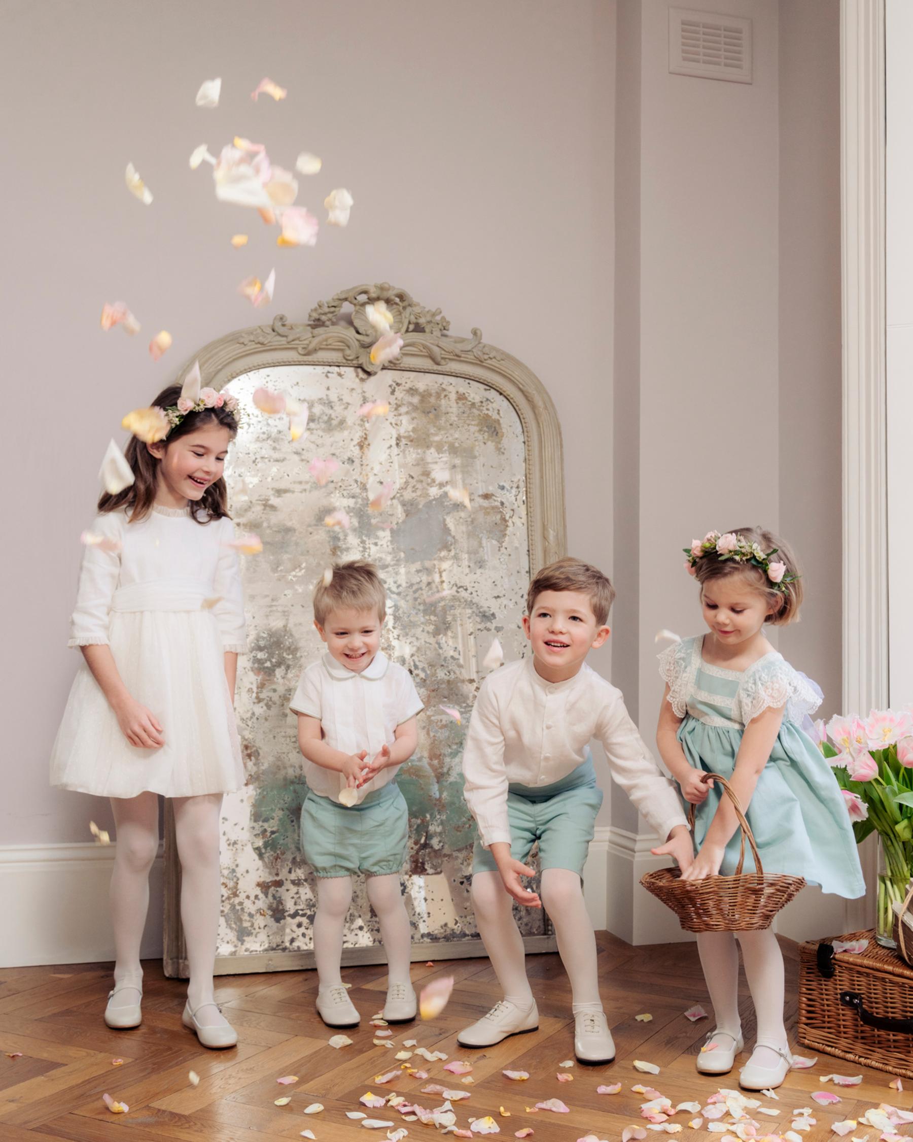 Basil Baby Set Green Linen