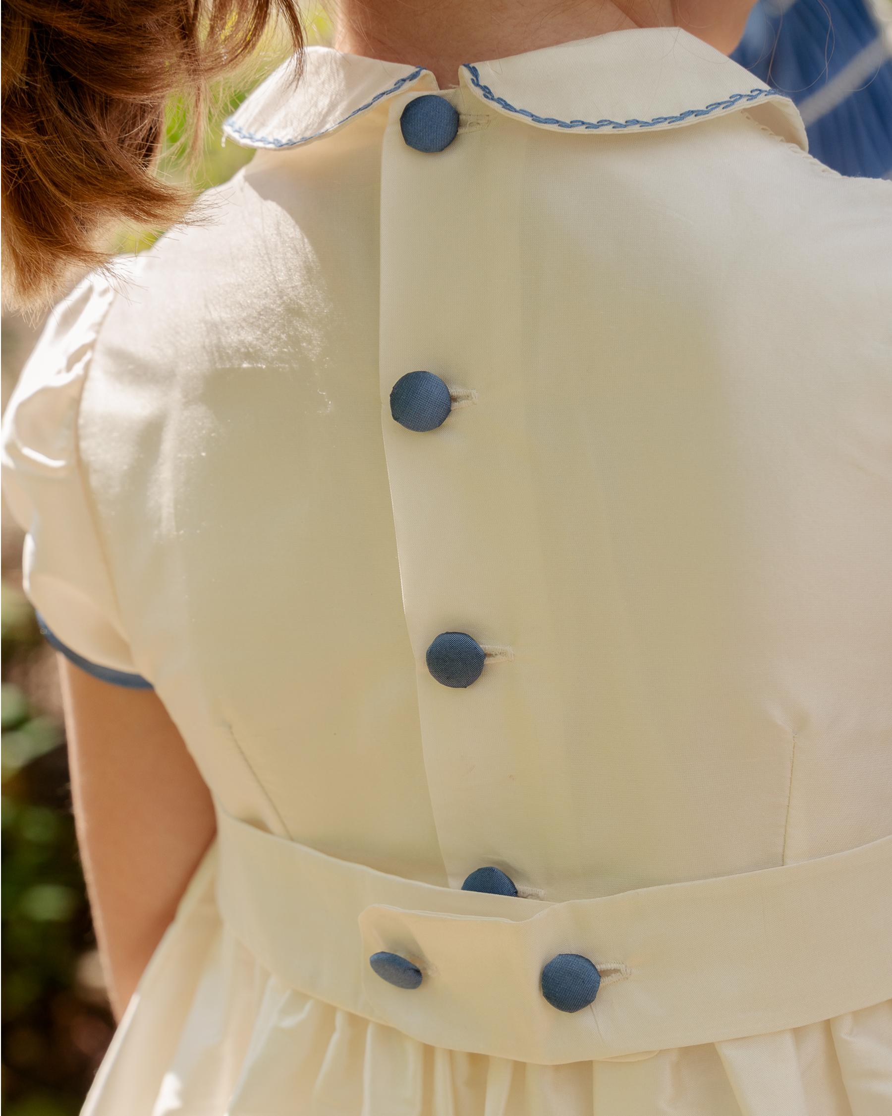 Beatrice Silk Dress Blue