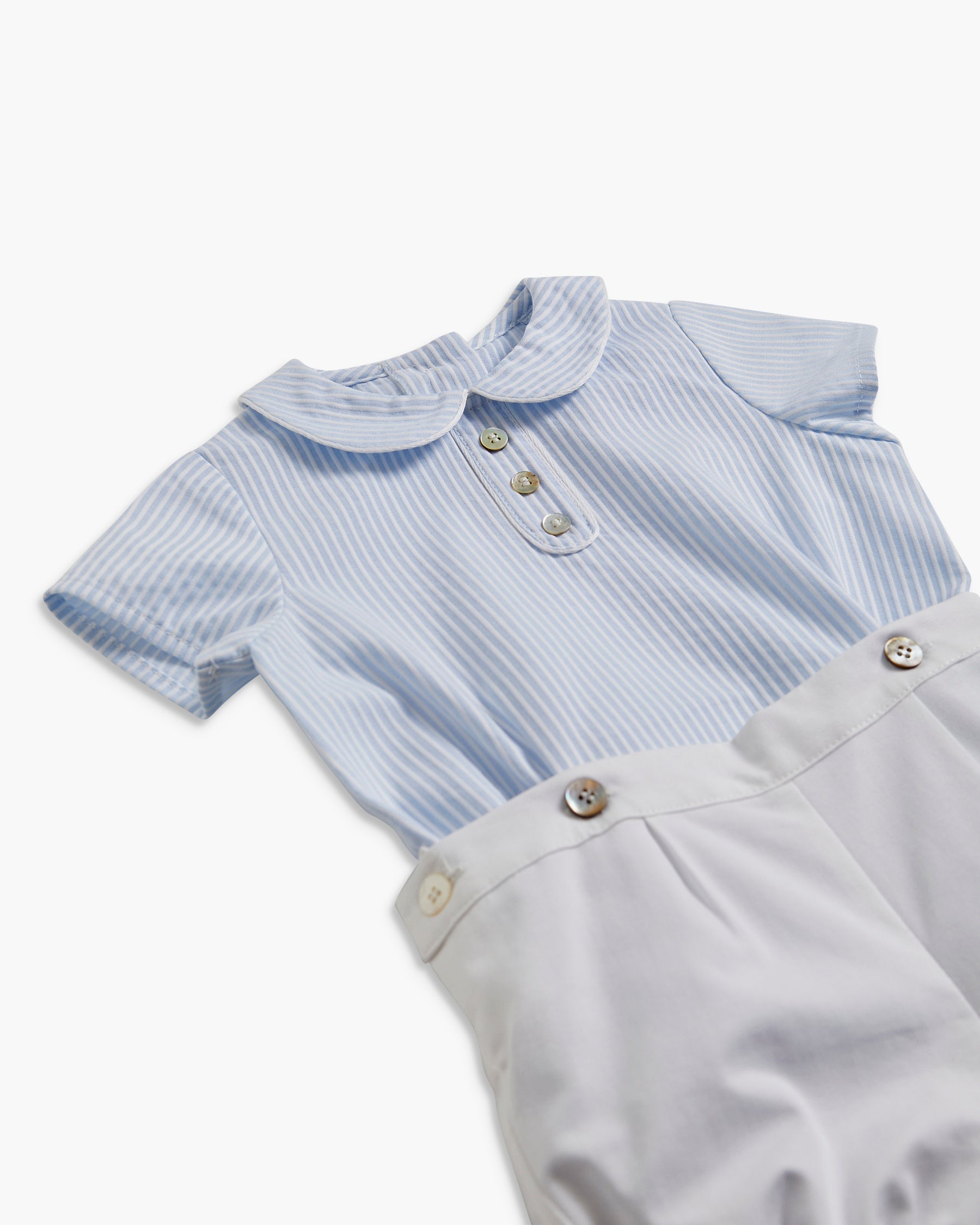 Boris Set Blue Pique