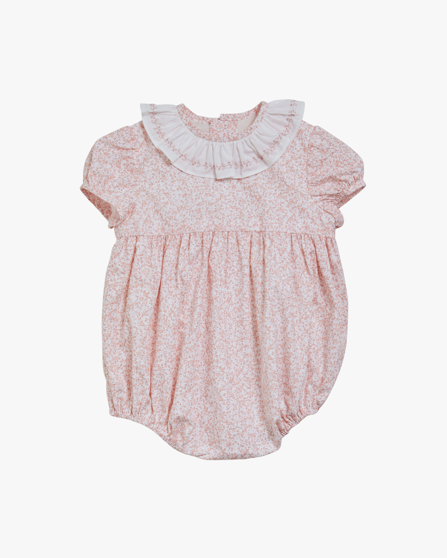Bubble Romper Pink Minifloral