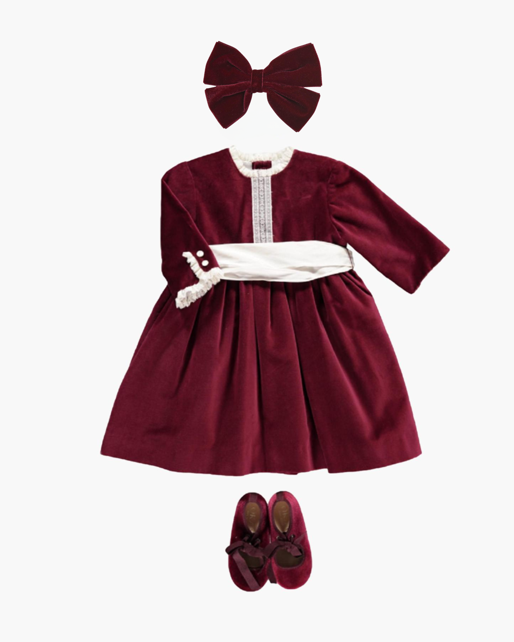 Camille Dress Velvet Burgundy