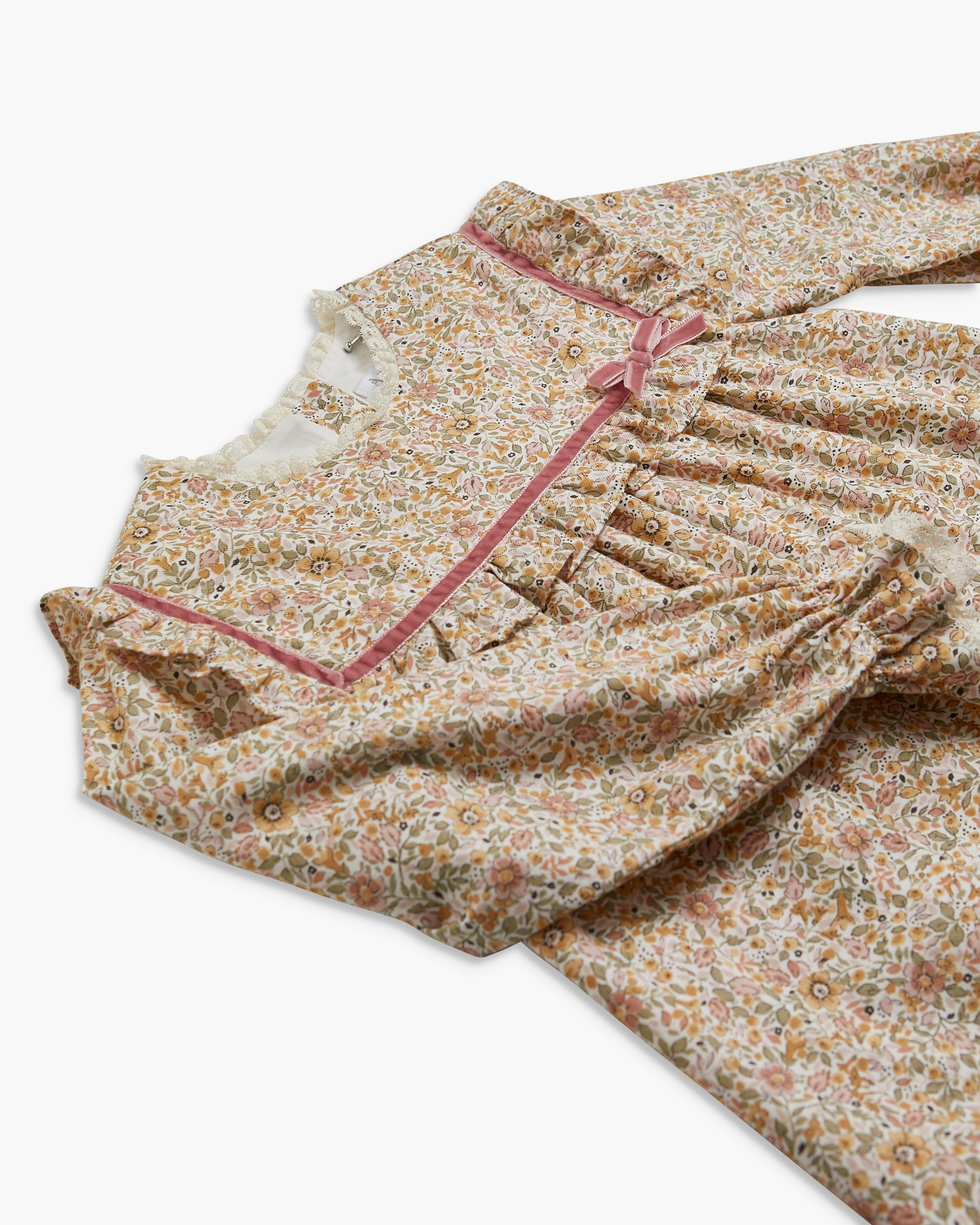 Capucine Dress Pink/Khaki Floral