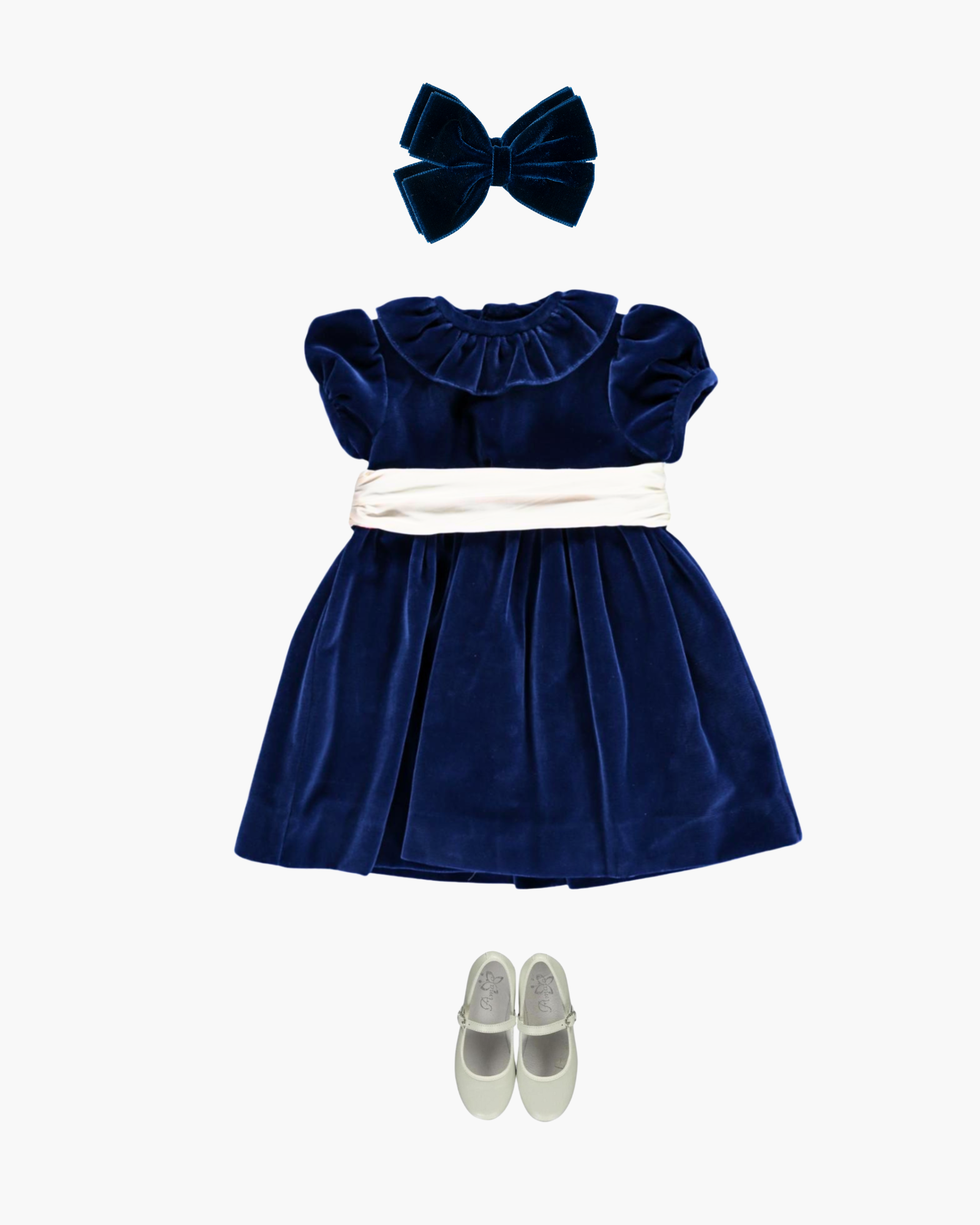 Chantal Dress Blue Velvet