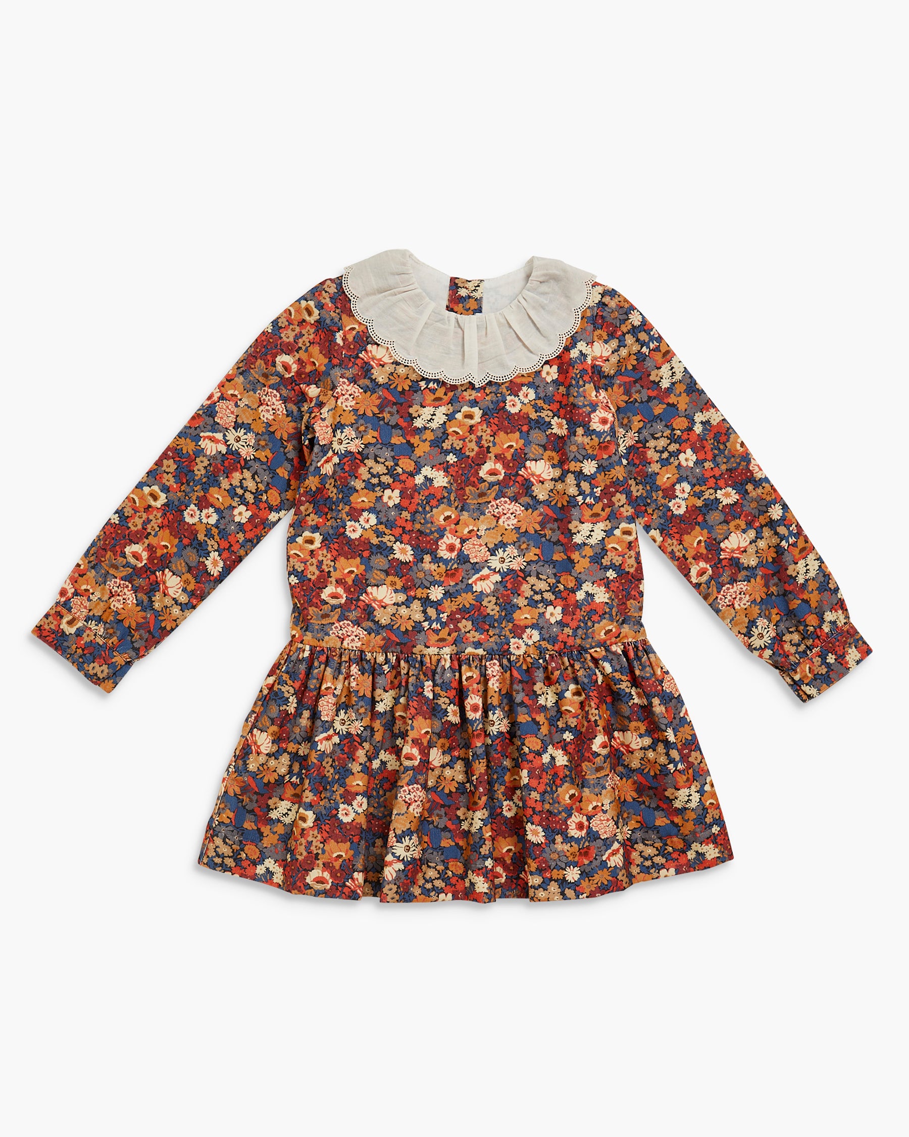 Chloe Dress Thorpe Orange Liberty
