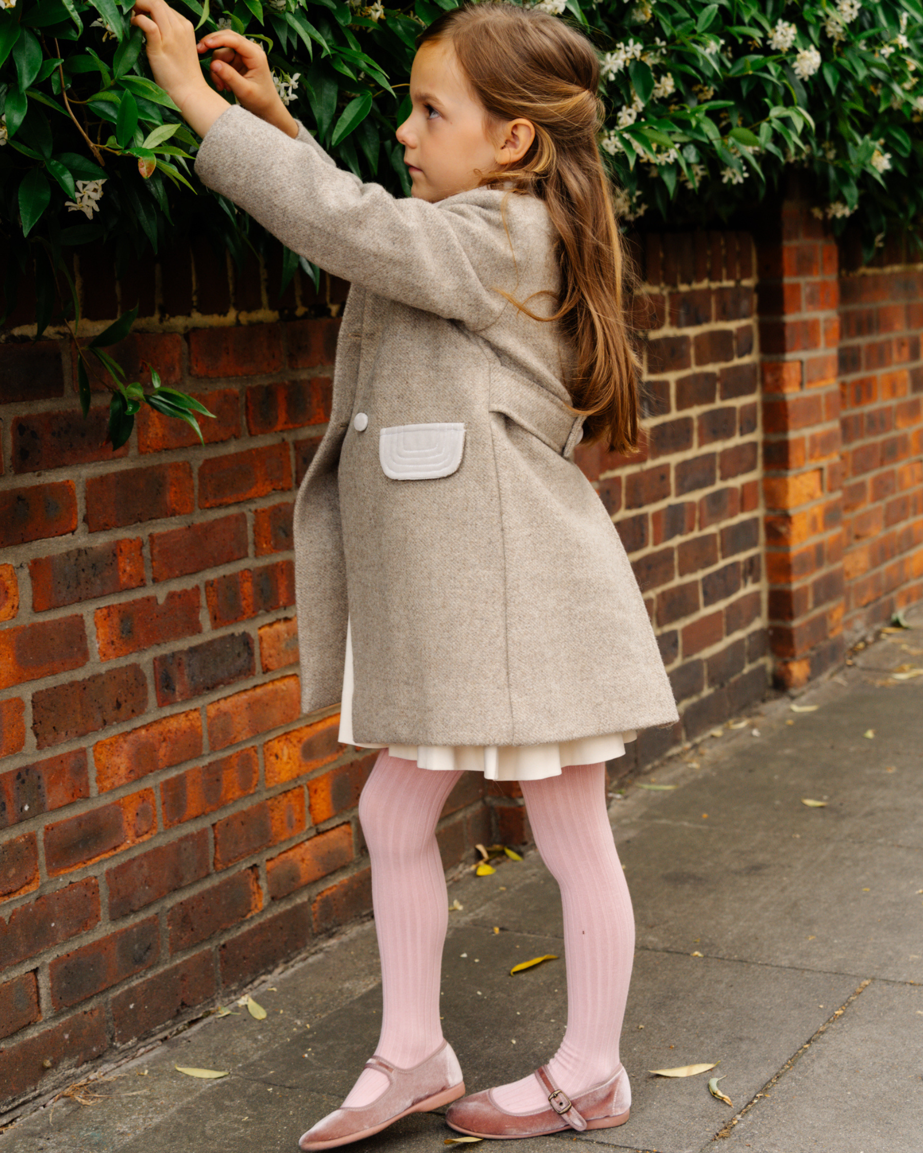 Tweed Classic Coat Sand