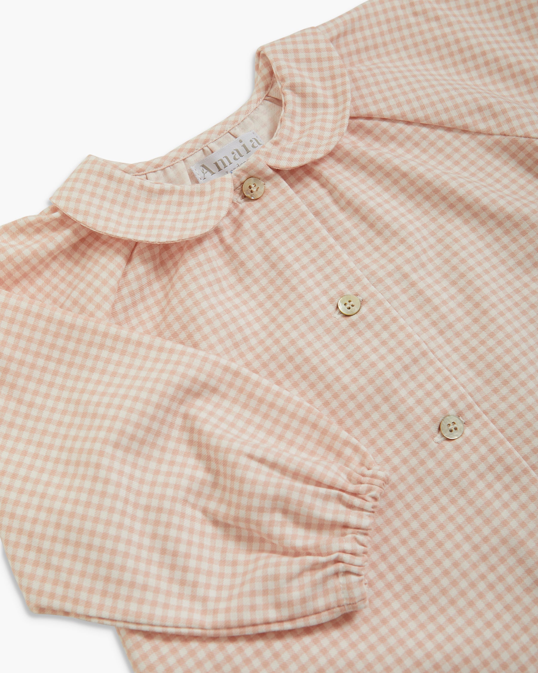 Colinette Blouse Pink Vichy Twill