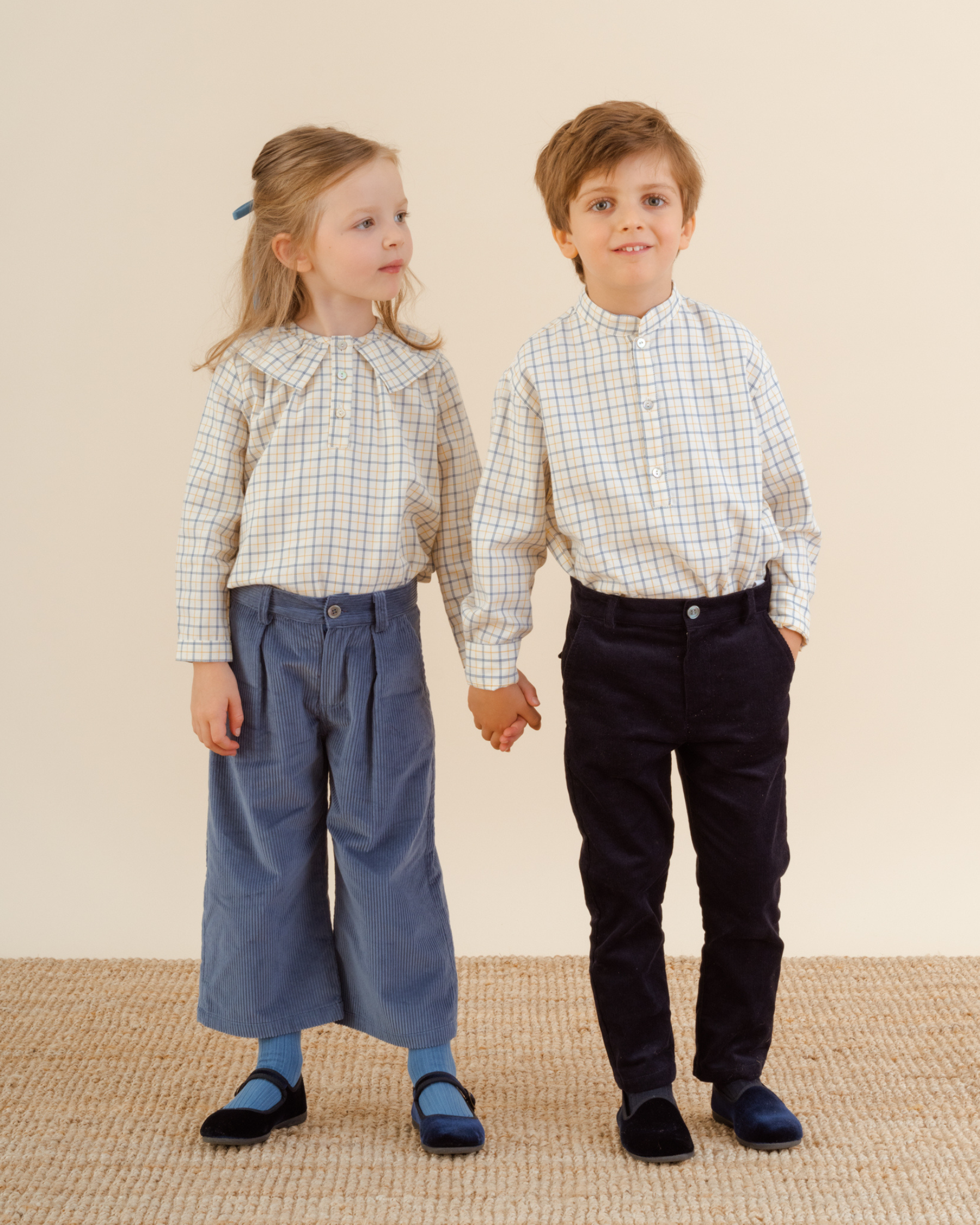 Cyrilla Trousers Mid Blue Corduroy for girl