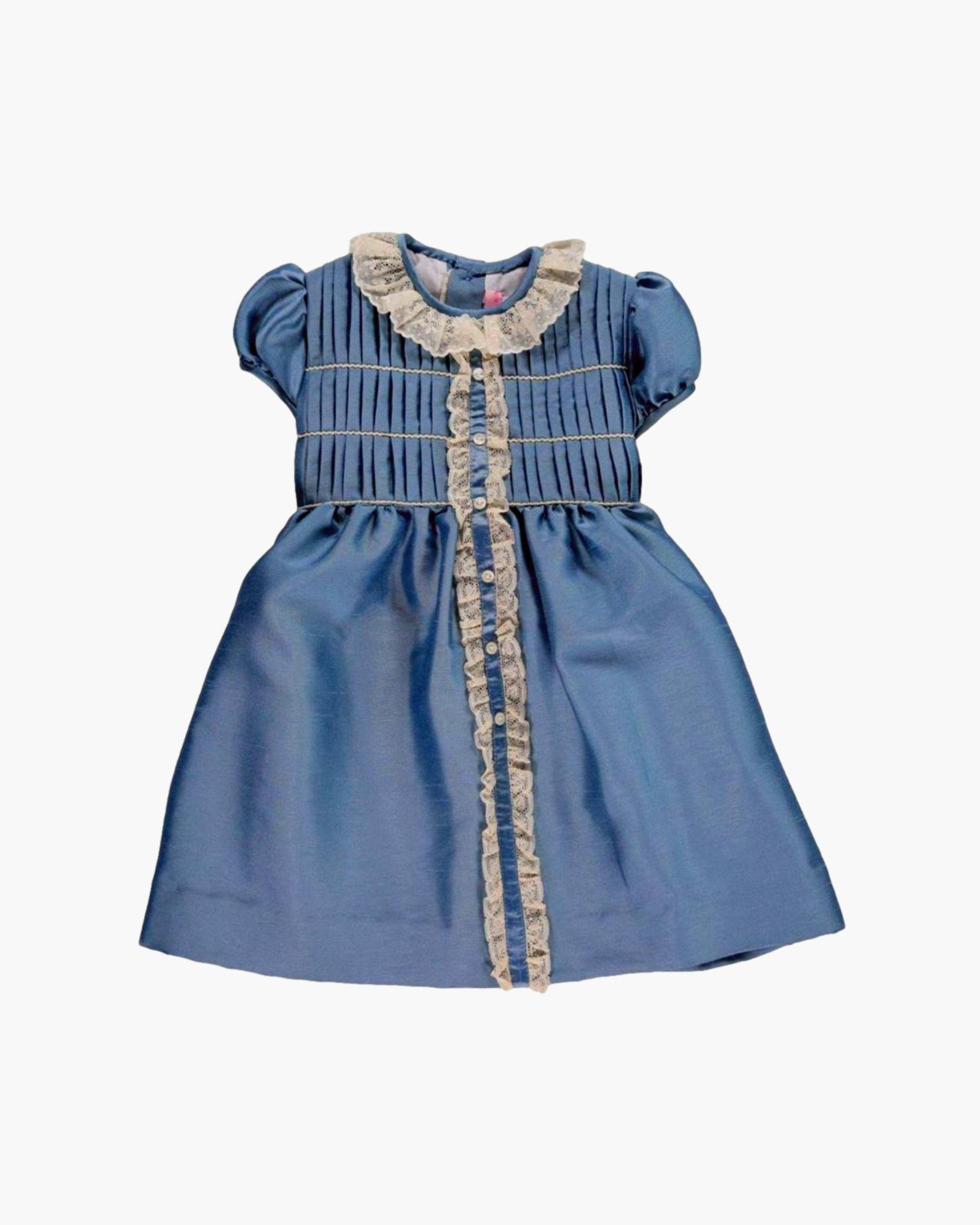 Elisabeth Dress Blue Silk