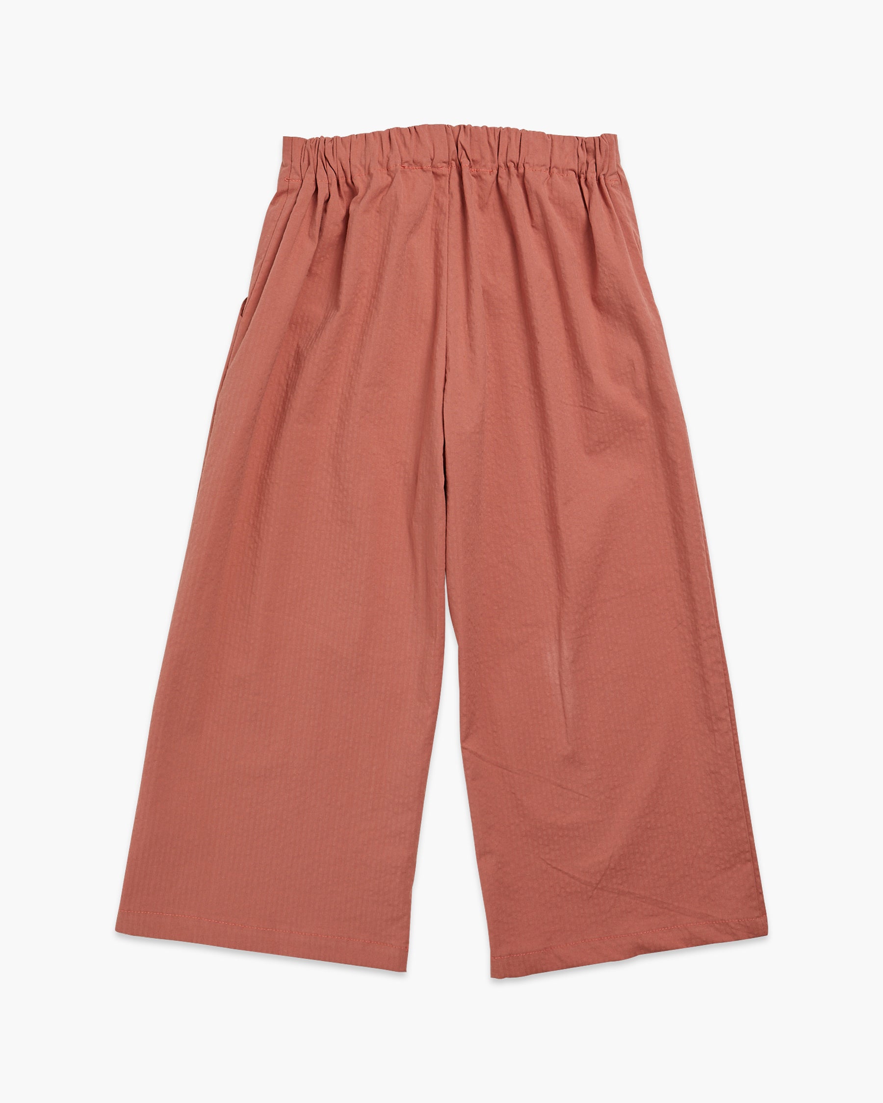 Fleur Trousers Brick Seersucker