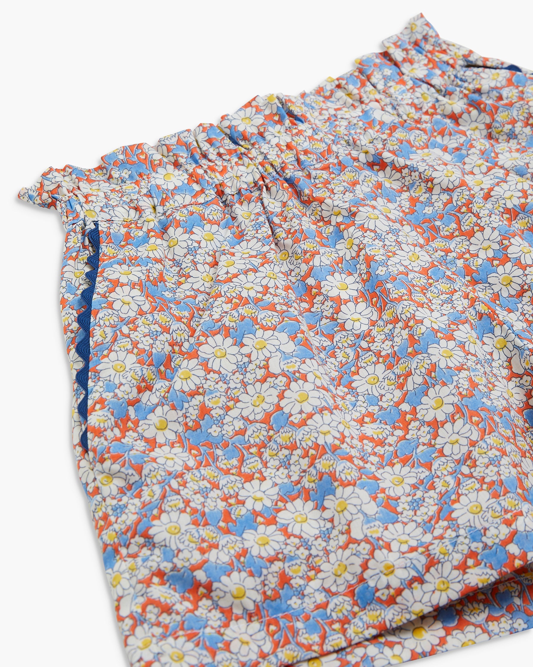 Freesia Short Orange Blue Liberty