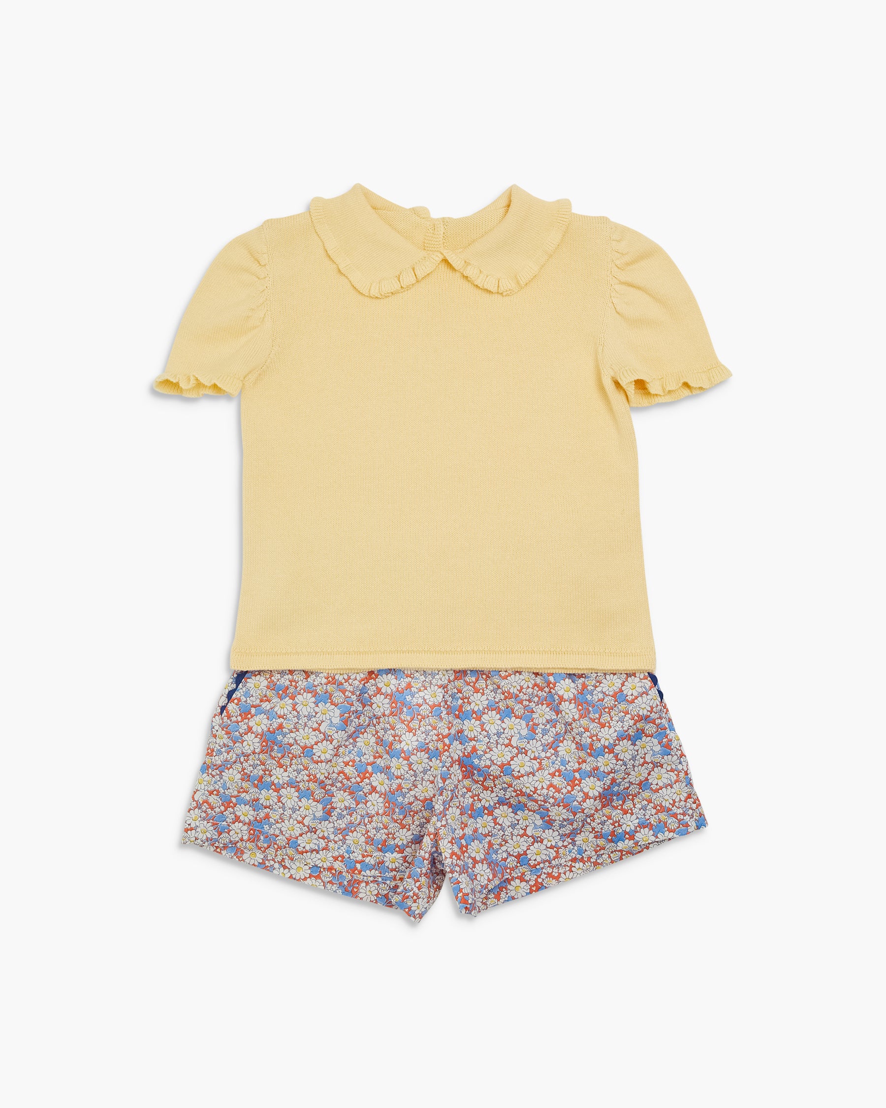 Freesia Short Orange Blue Liberty