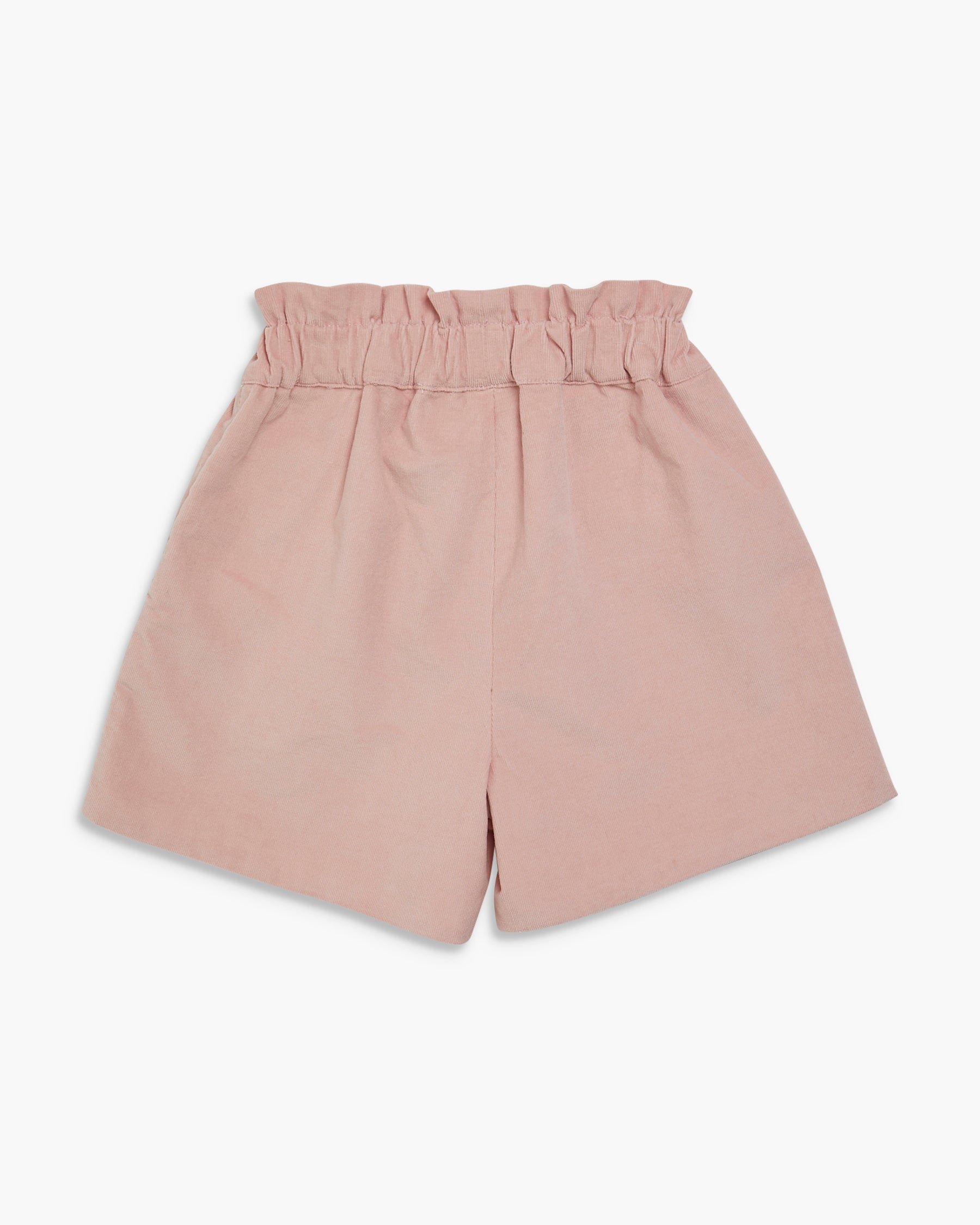 Pink shorts on a white background