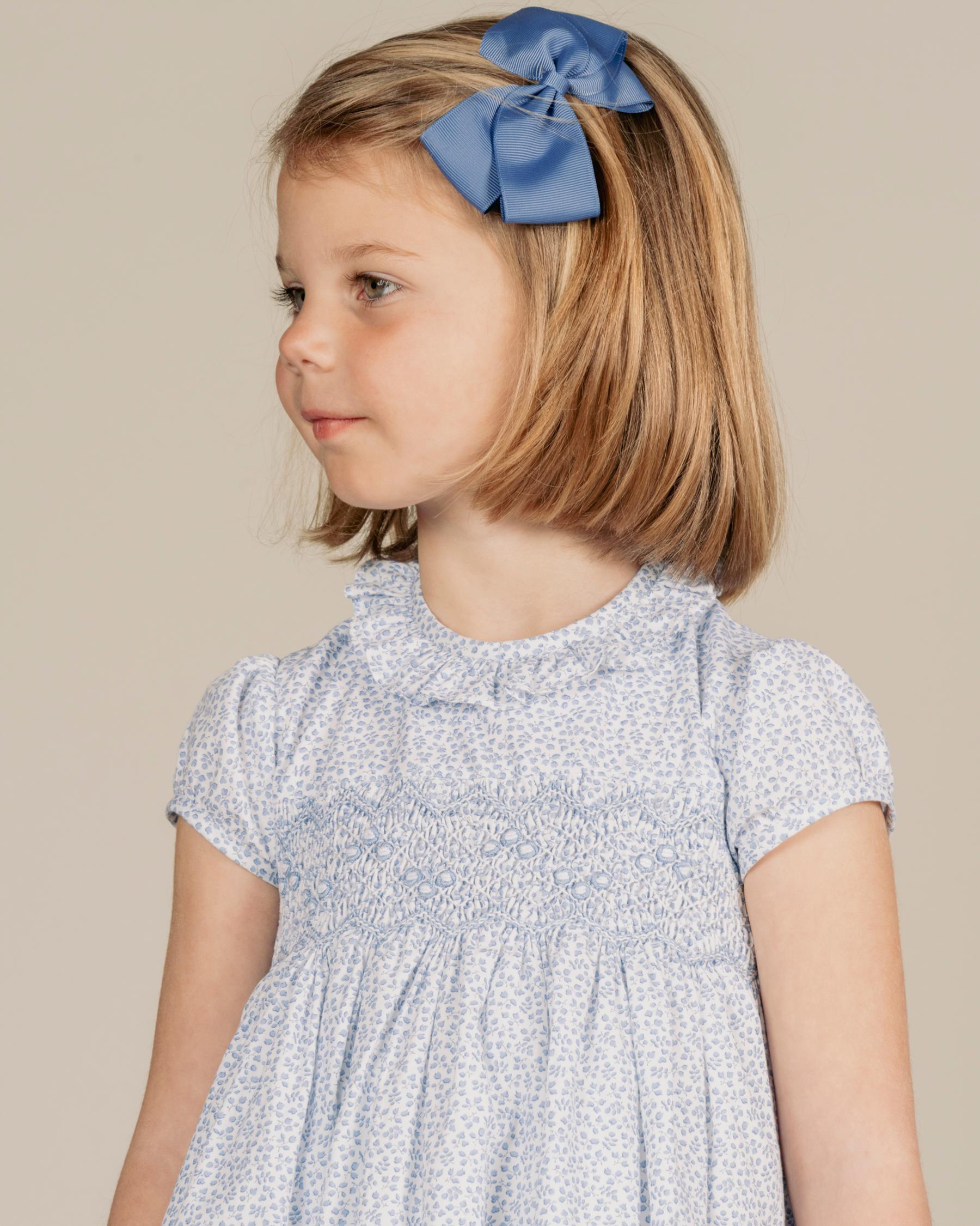 Large Hair Bow Denim