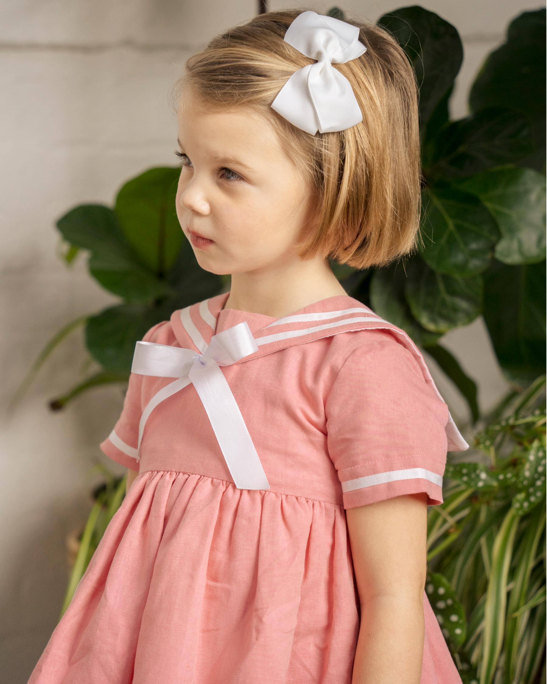 Large Hair Bow White