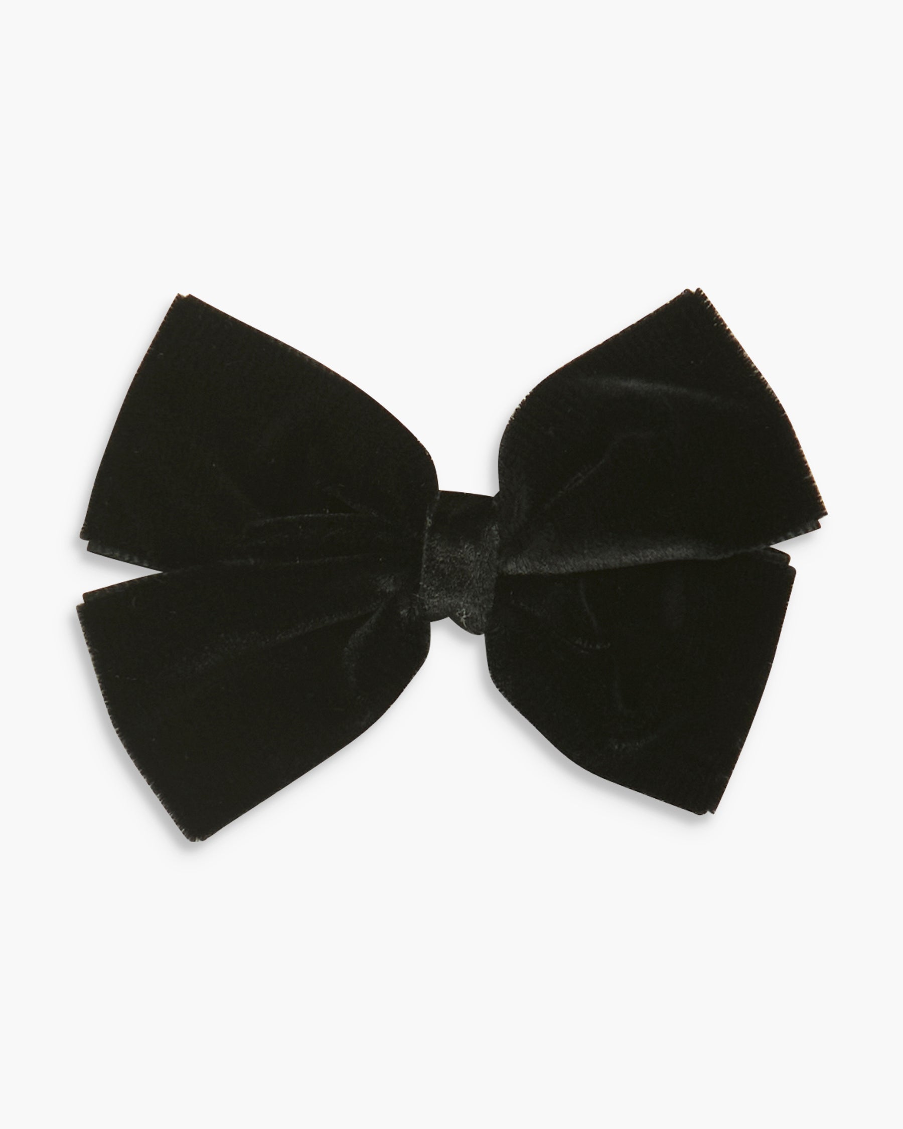 Large Velvet Hairclip Black