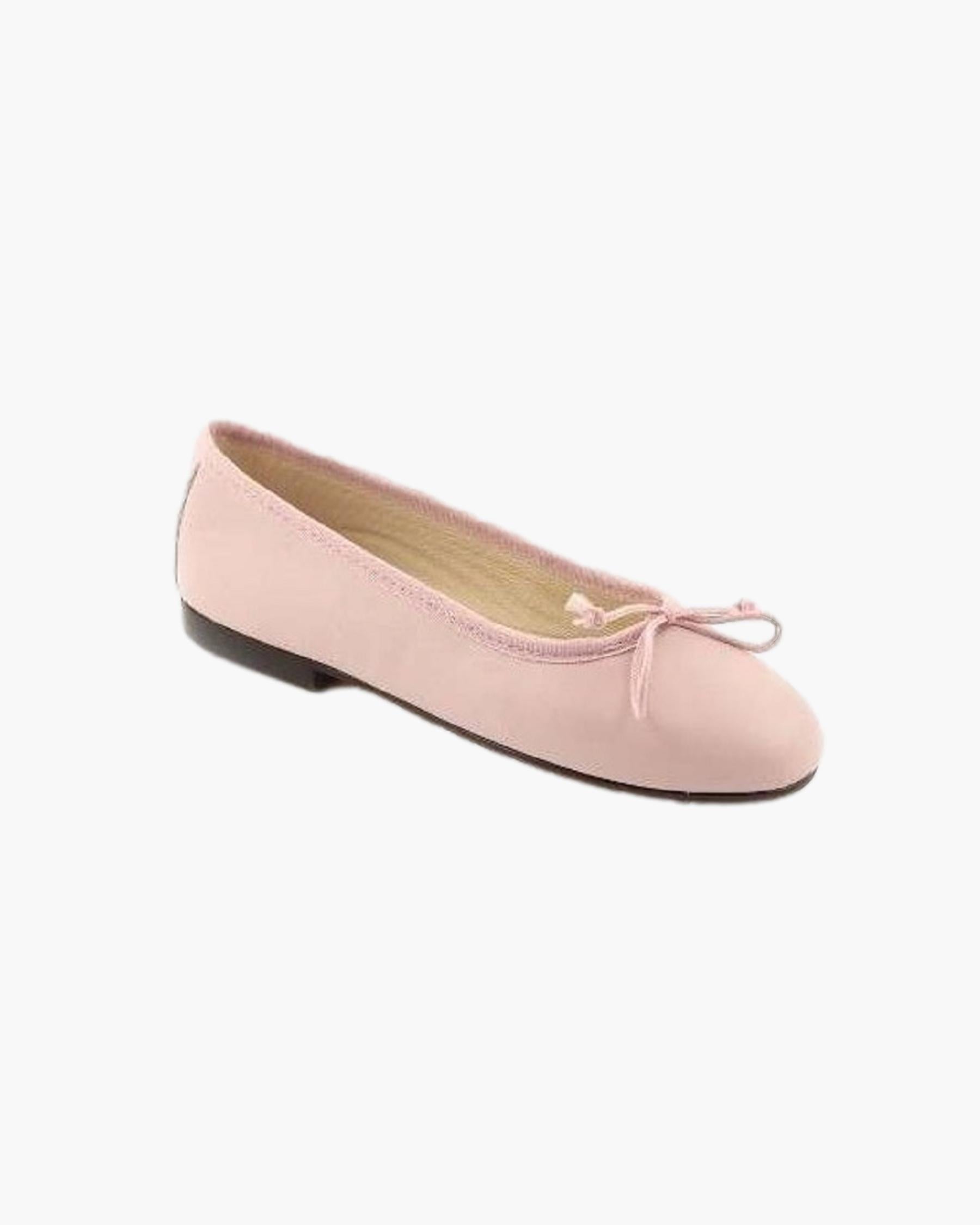 Leather Ballet Pumps Pink