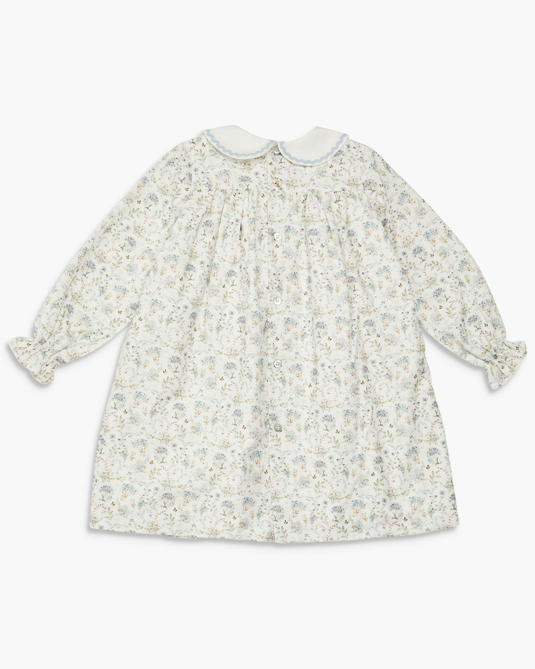 Leela Dress Dusty Blue Floral