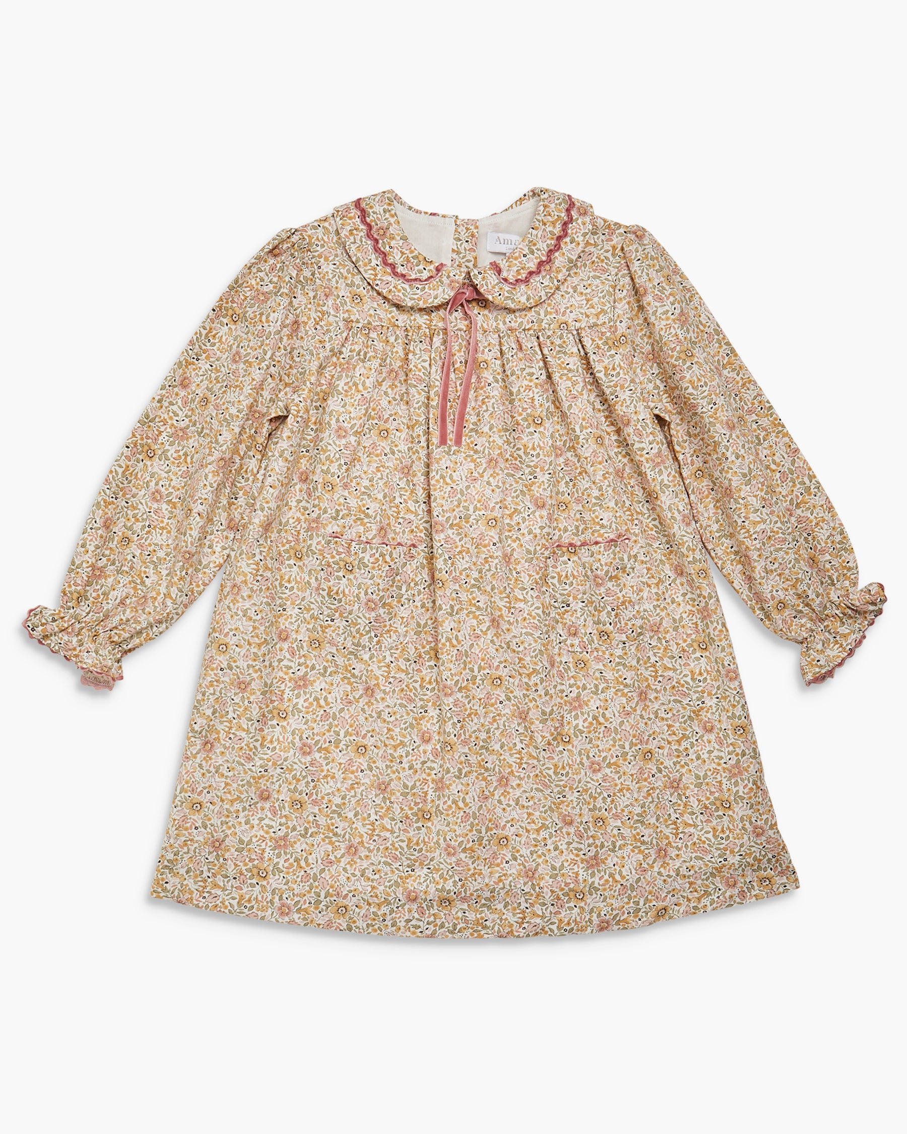 Leela Dress Pink/Green Floral