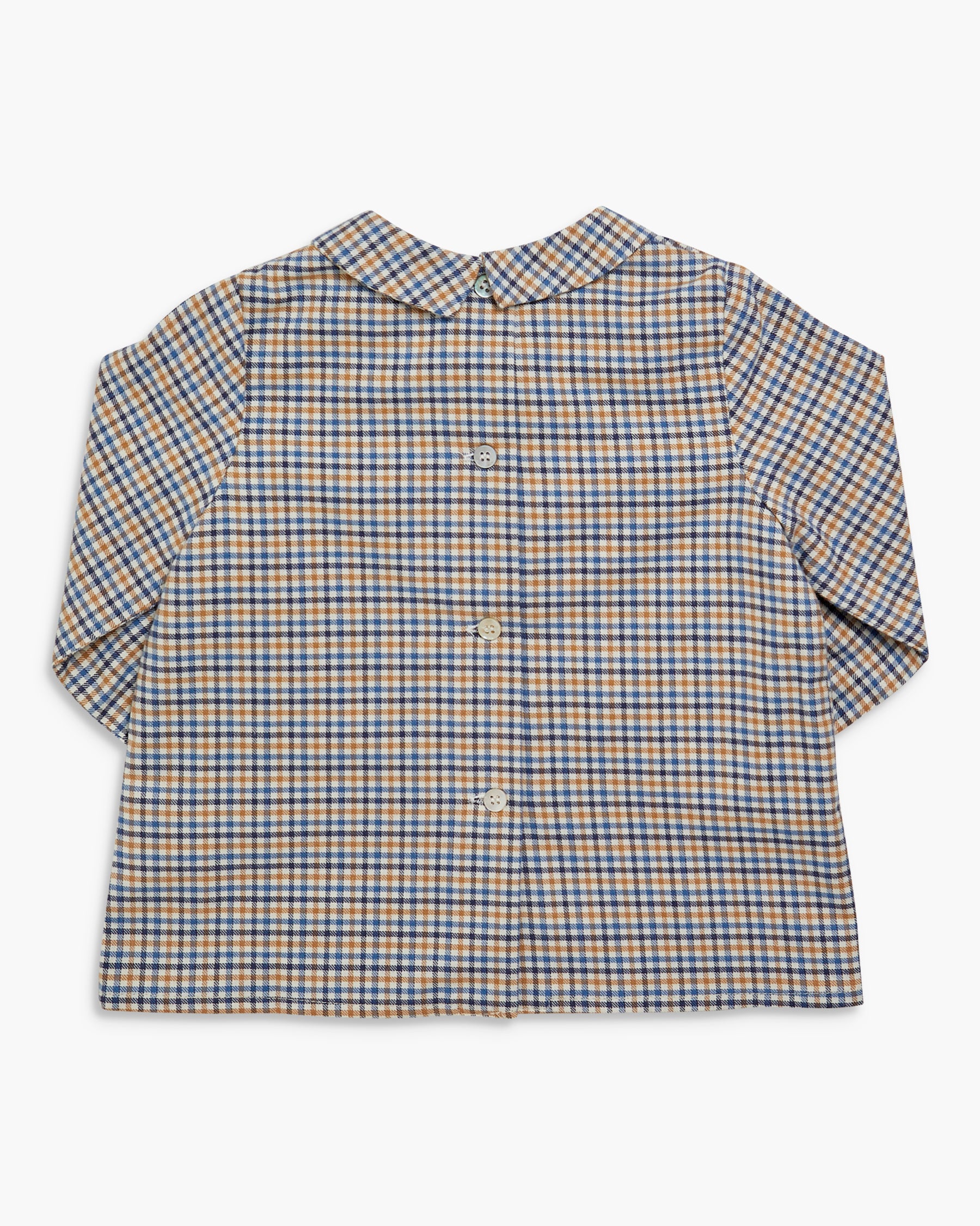 Mallard Shirt Camel/Blue Check