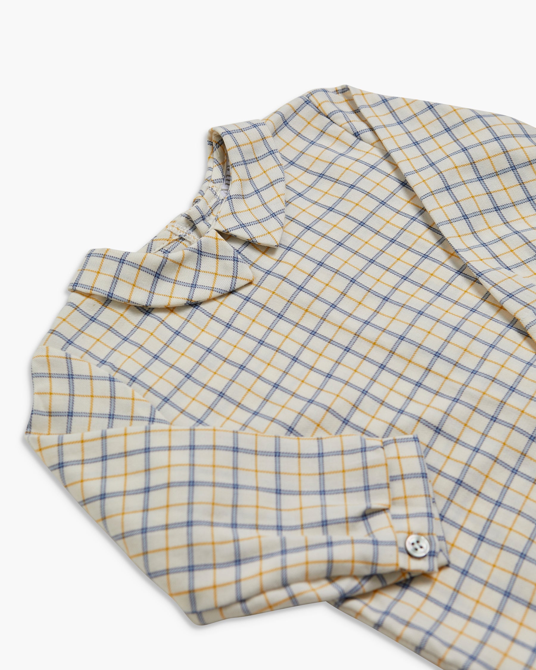 Mallard Shirt Blue/Yellow Check