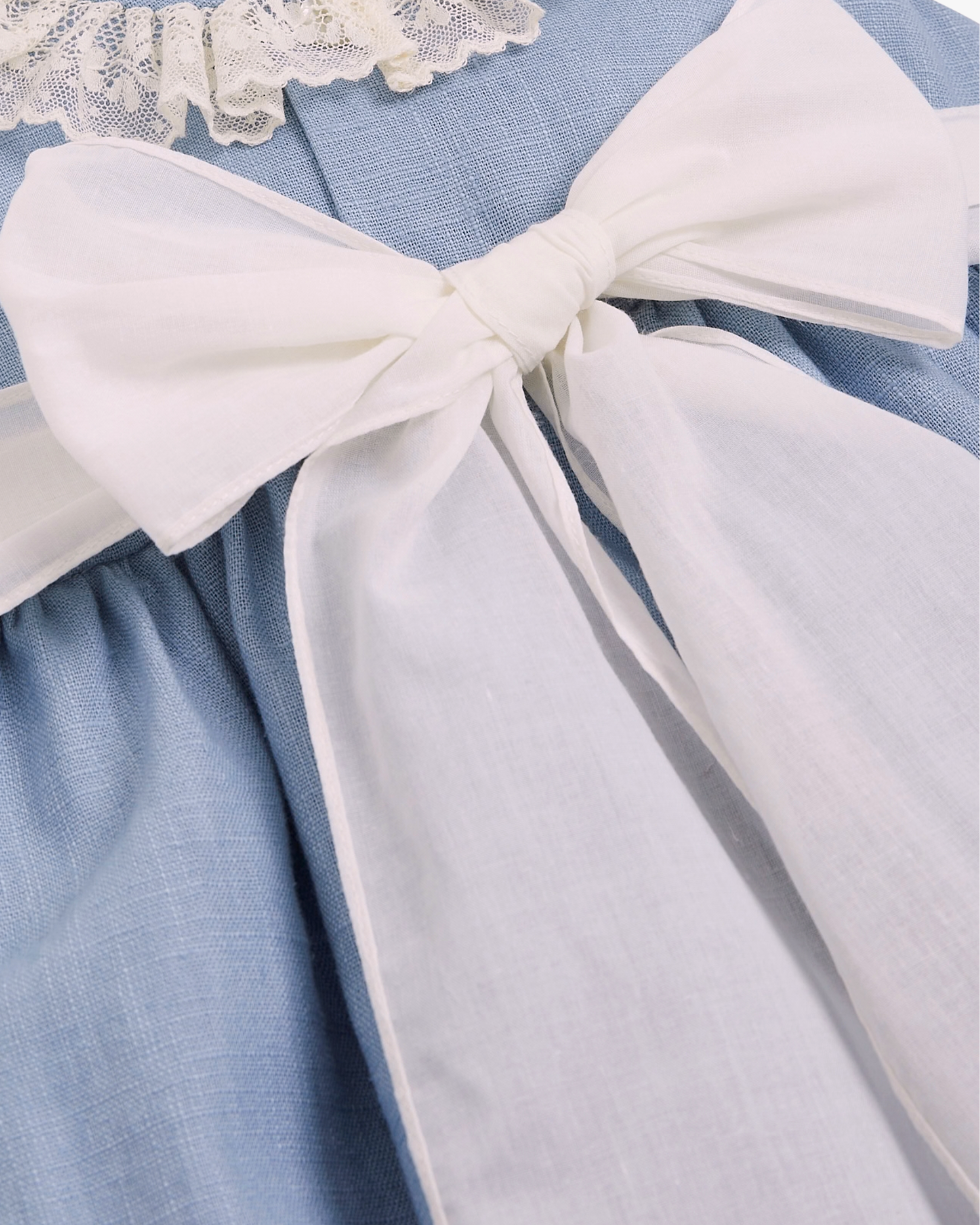Melody Dress Blue Linen