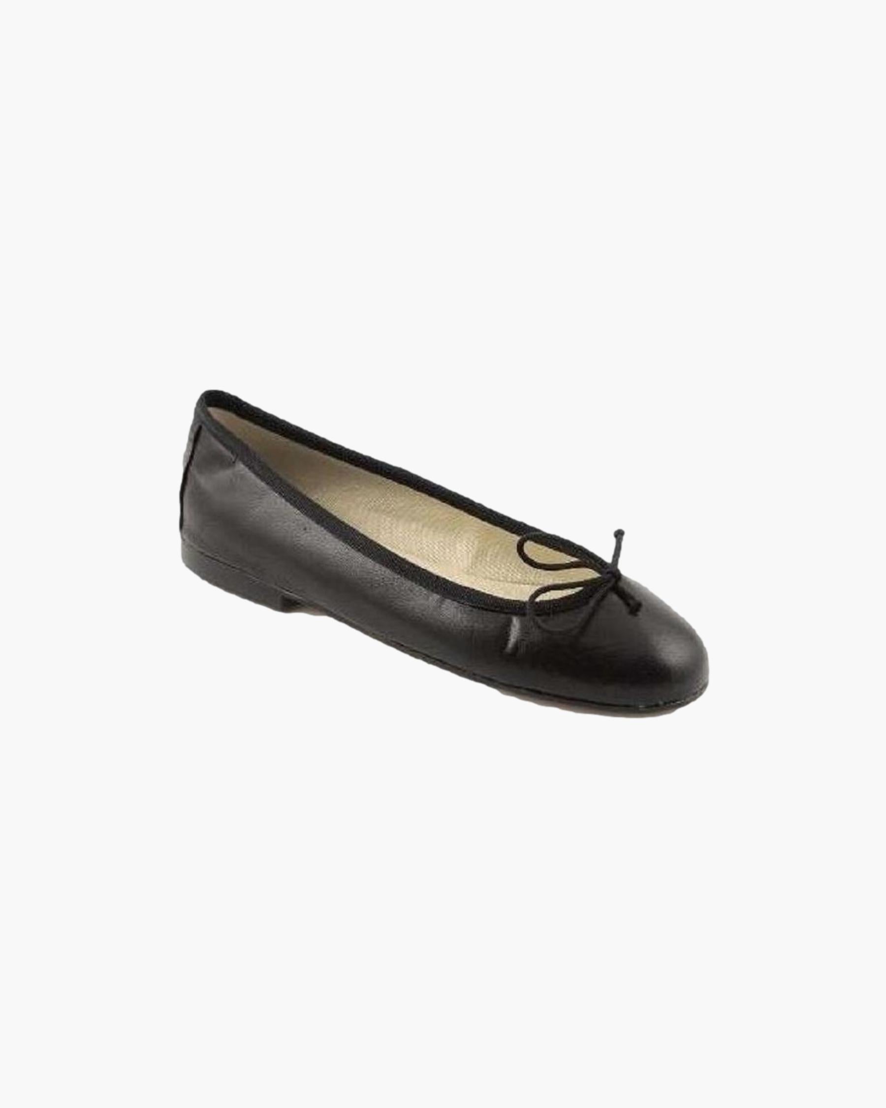 Ballet Leather Pumps Navy