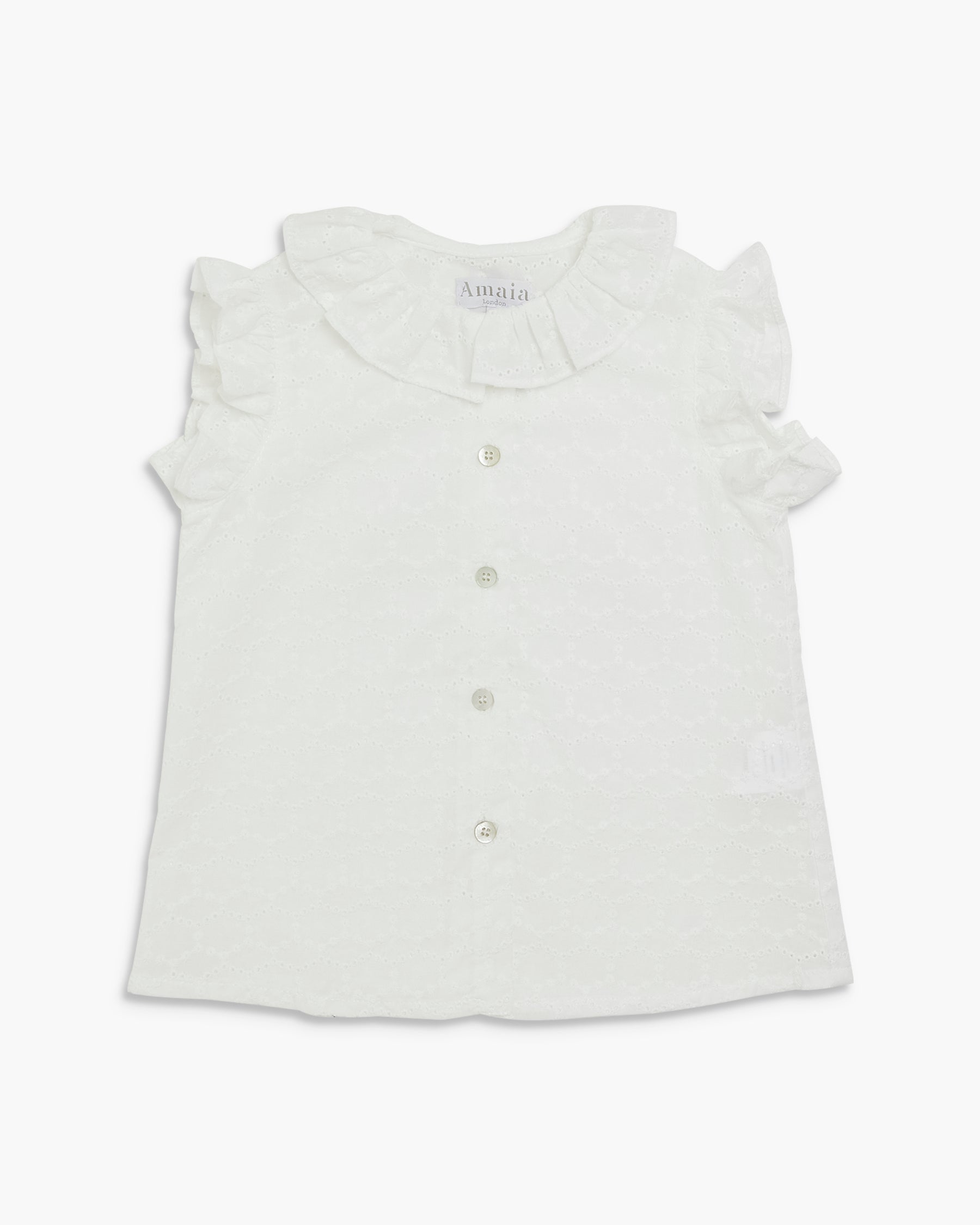 Noah Top Off White Embroidery