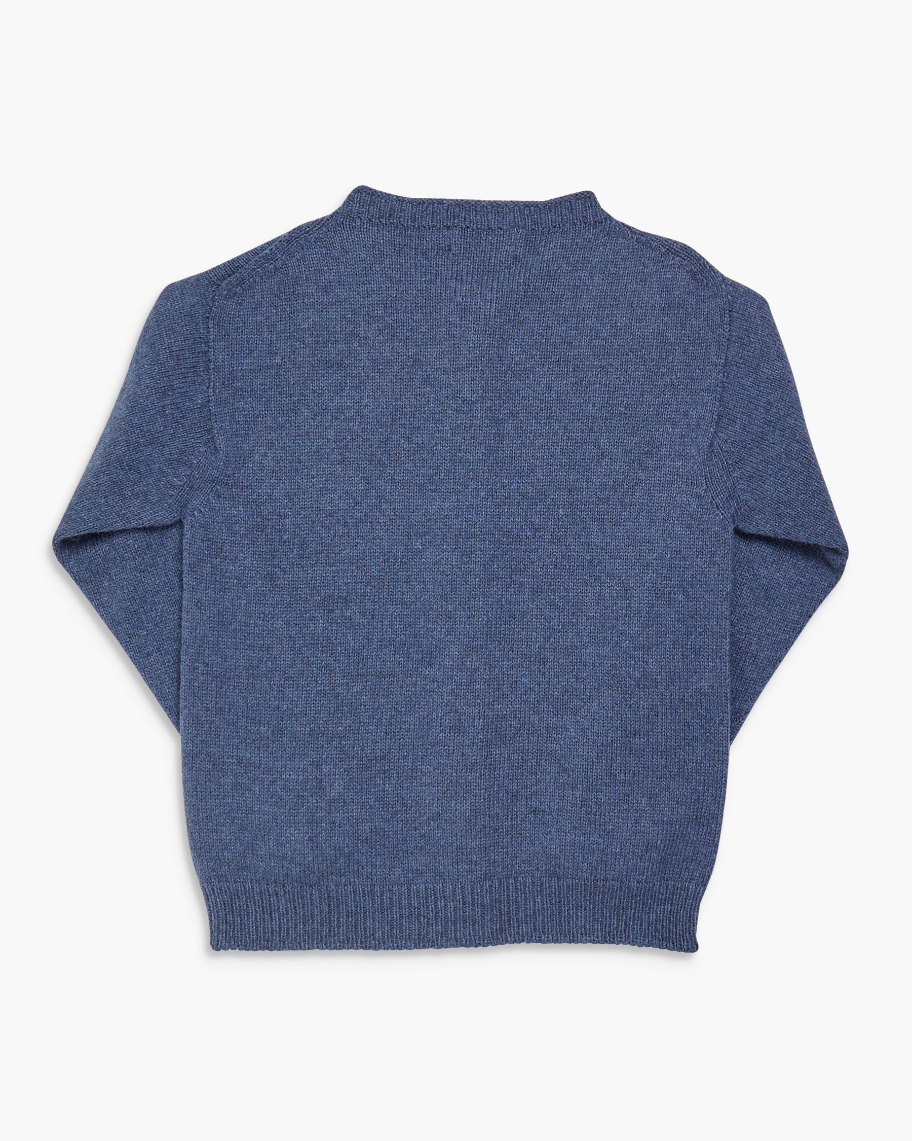 Blue sweater on a white background